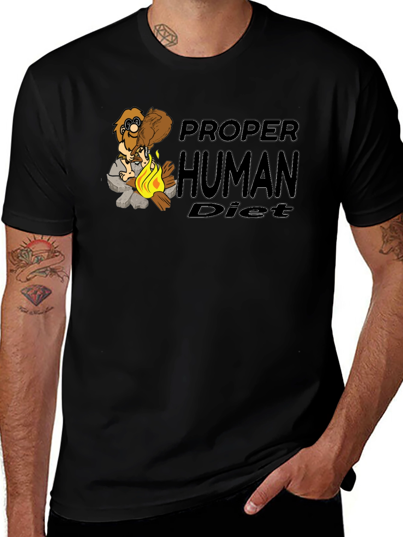 Proper Human Diet Funny T-Shirt