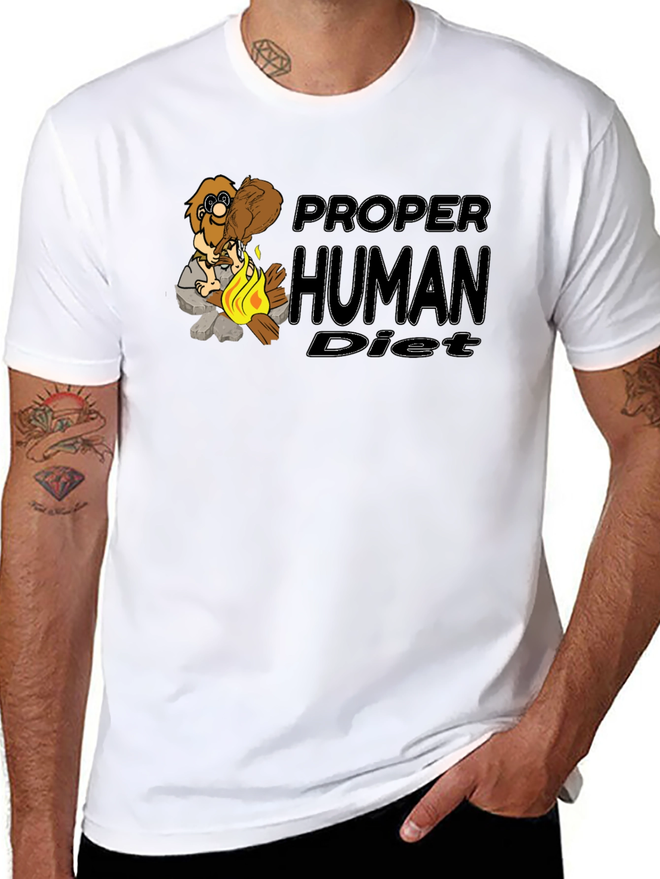 Proper Human Diet Funny T-Shirt