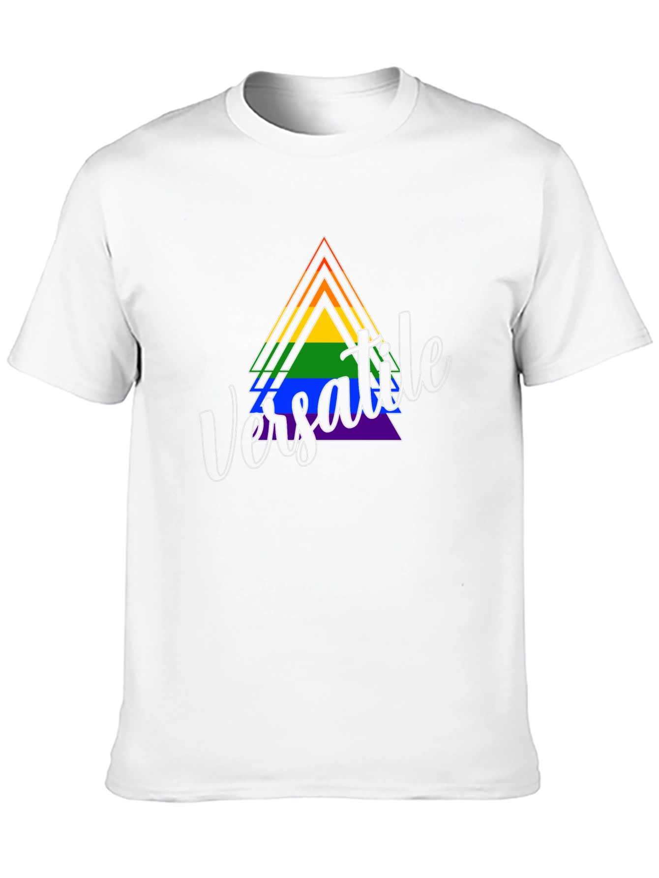 Versatile Pride Triangle Graphic T-Shirt
