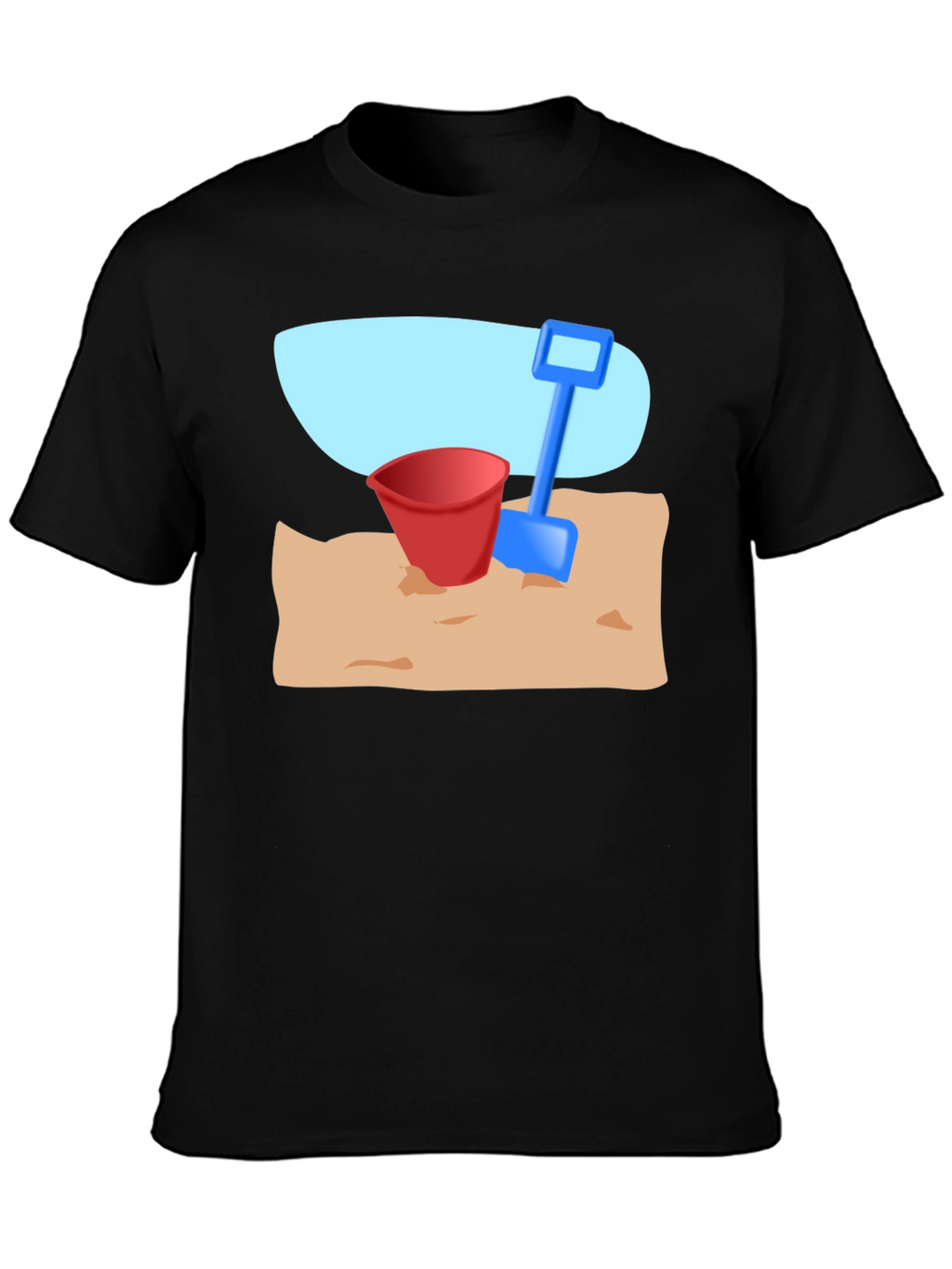 Beach Bucket & Shovel Graphic T-Shirt