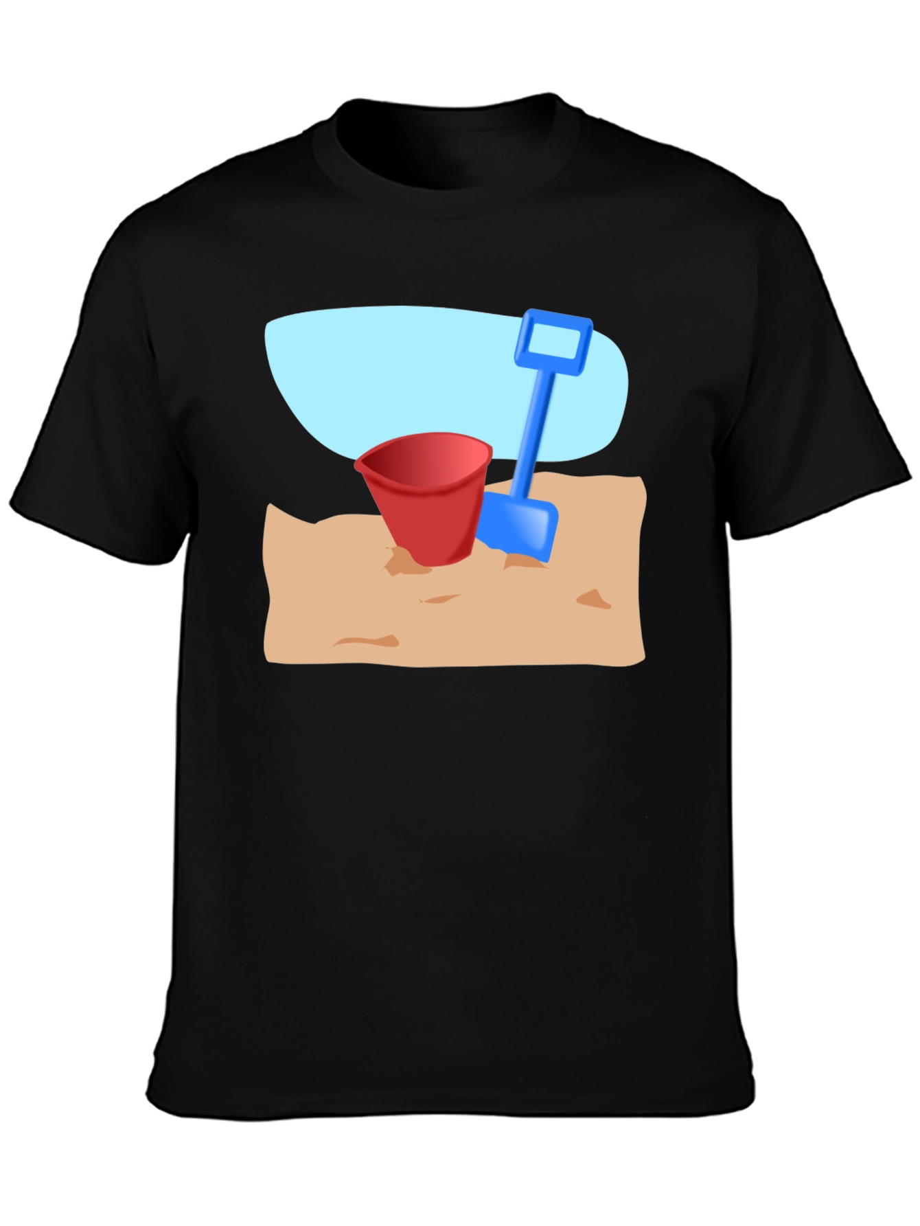 Beach Bucket & Shovel Graphic T-Shirt