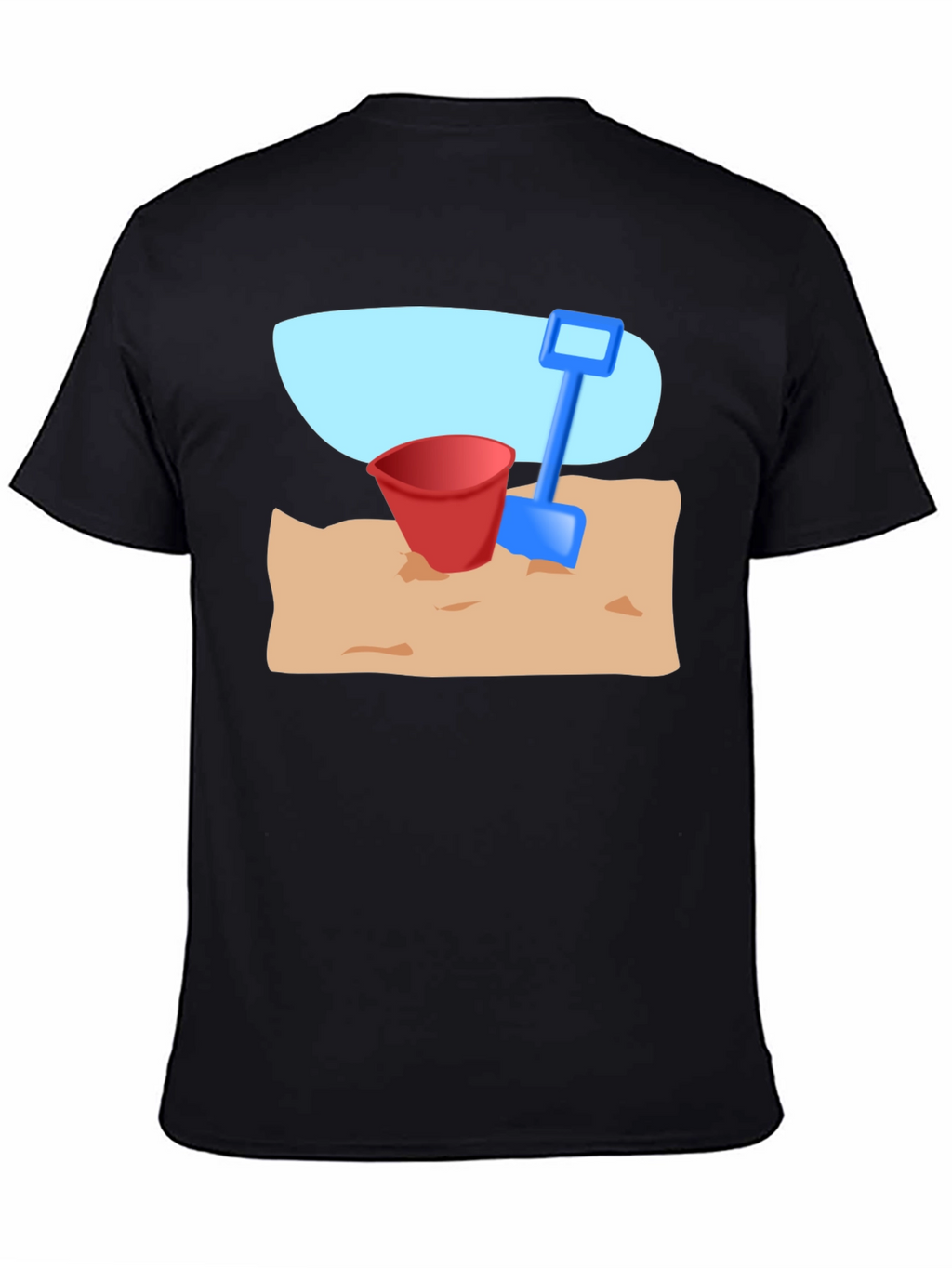Beach Bucket & Shovel Graphic T-Shirt