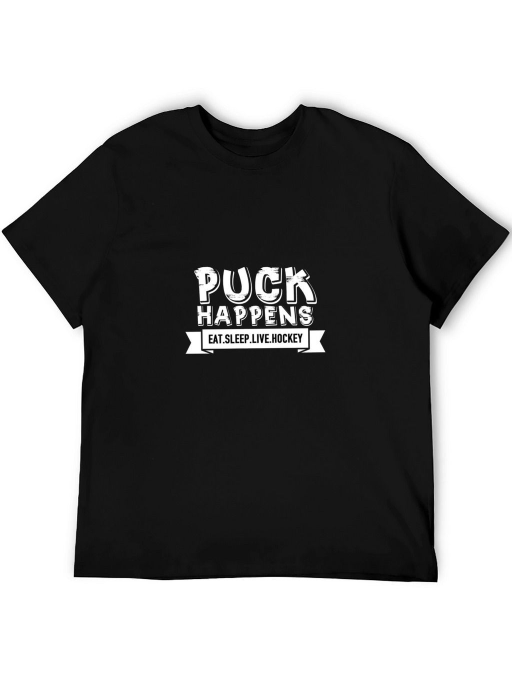 Puck Happens Hockey Graphic Tee