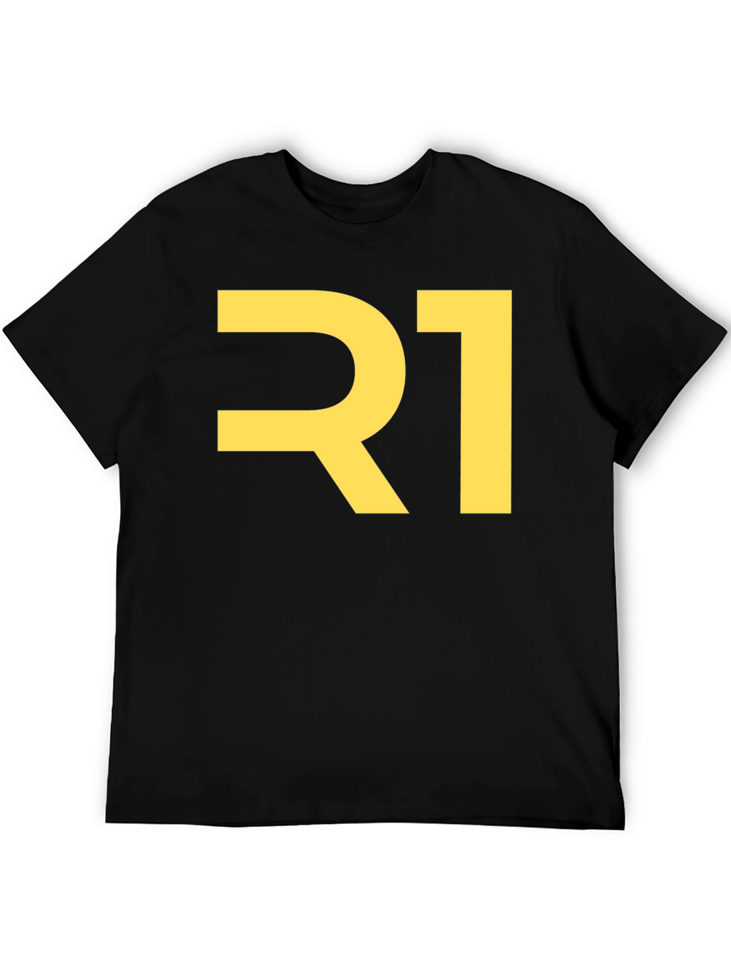 Bold R1 Graphic T-Shirt - Black Cotton Tee