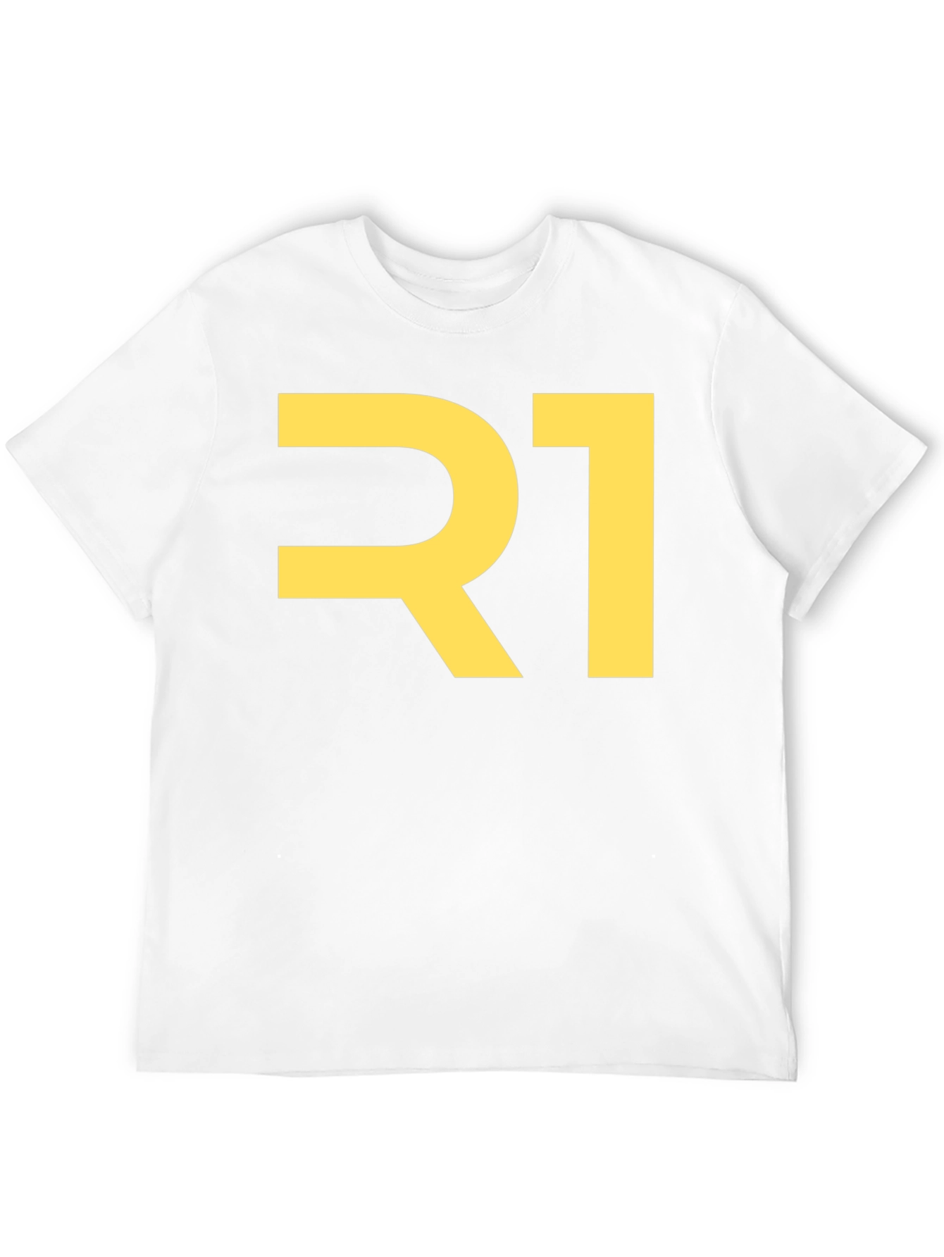 Bold R1 Graphic T-Shirt - Black Cotton Tee