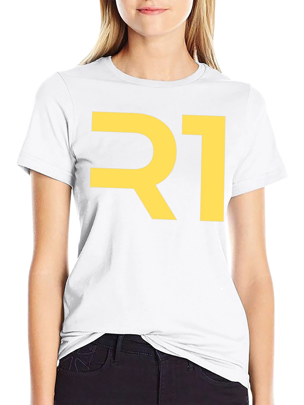 Bold R1 Graphic T-Shirt - Black Cotton Tee