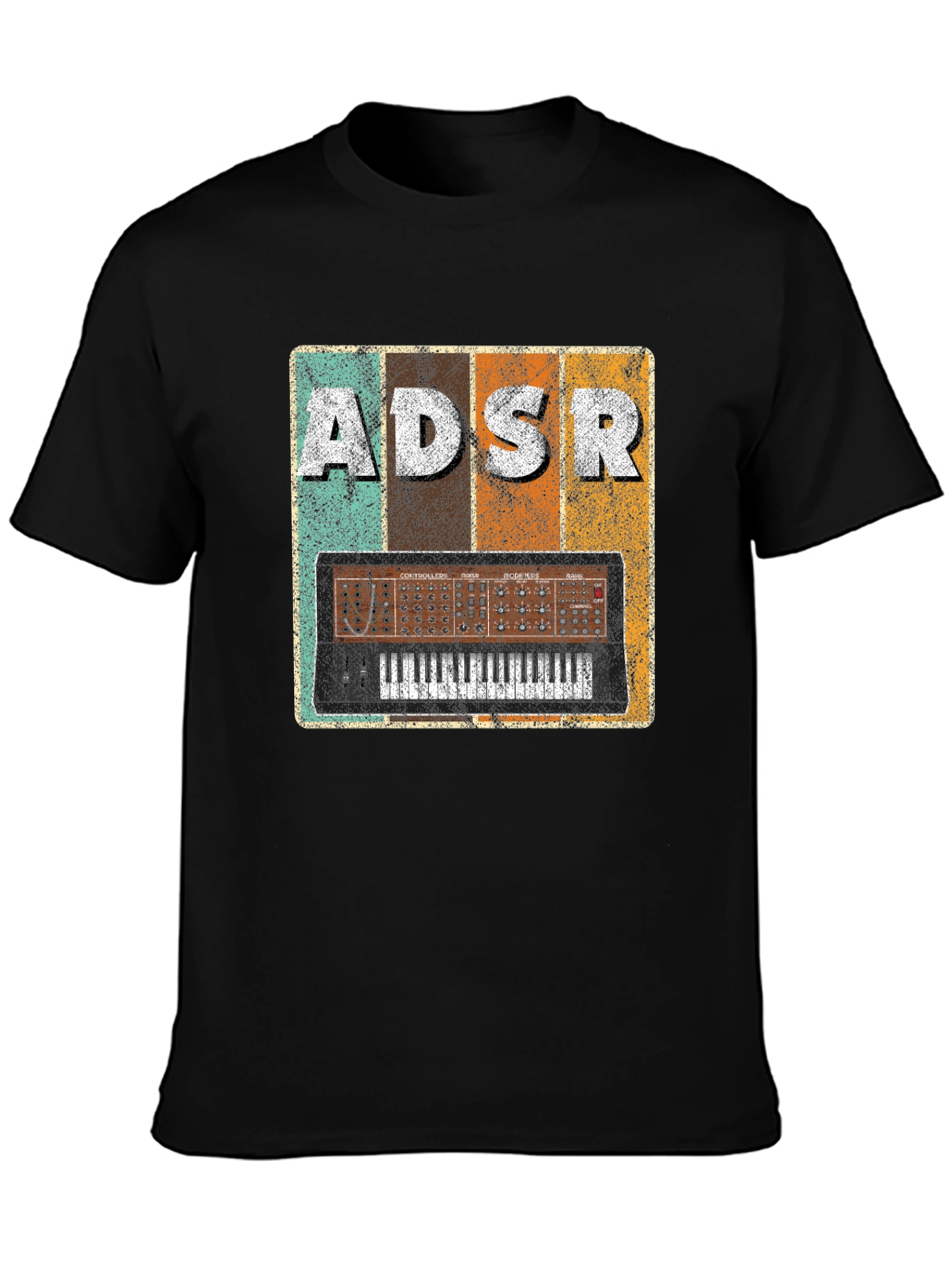 Retro ADSR Synth T-Shirt - Vintage Music Producer Tee
