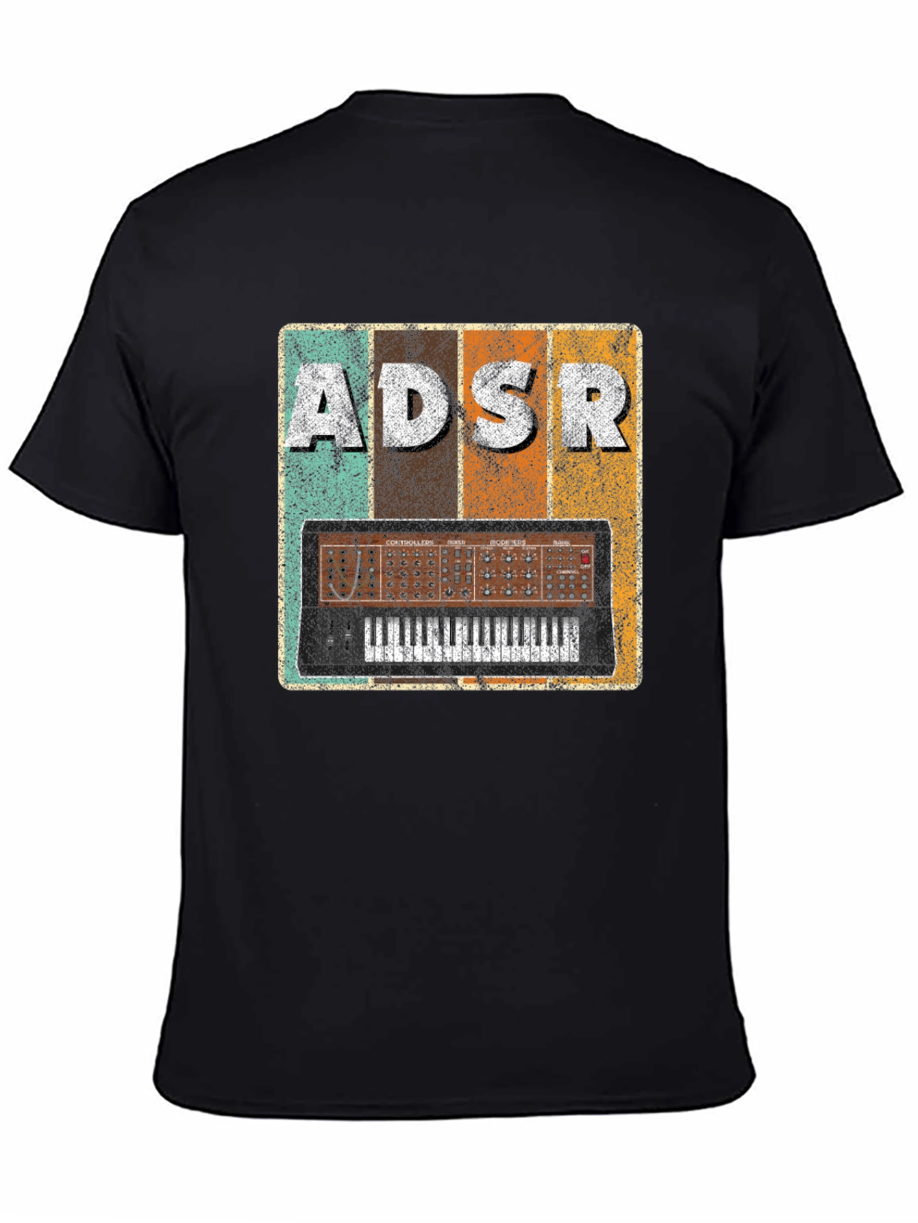 Retro ADSR Synth T-Shirt - Vintage Music Producer Tee