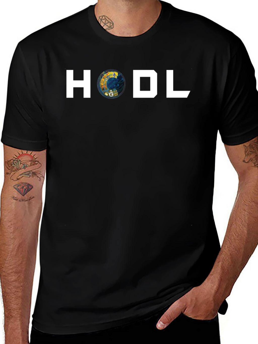 HODL Crypto T-Shirt - Bitcoin Blockchain Apparel