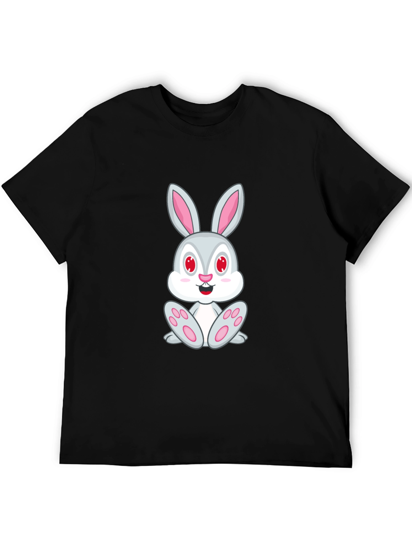 Bunny Graphic Black T-Shirt