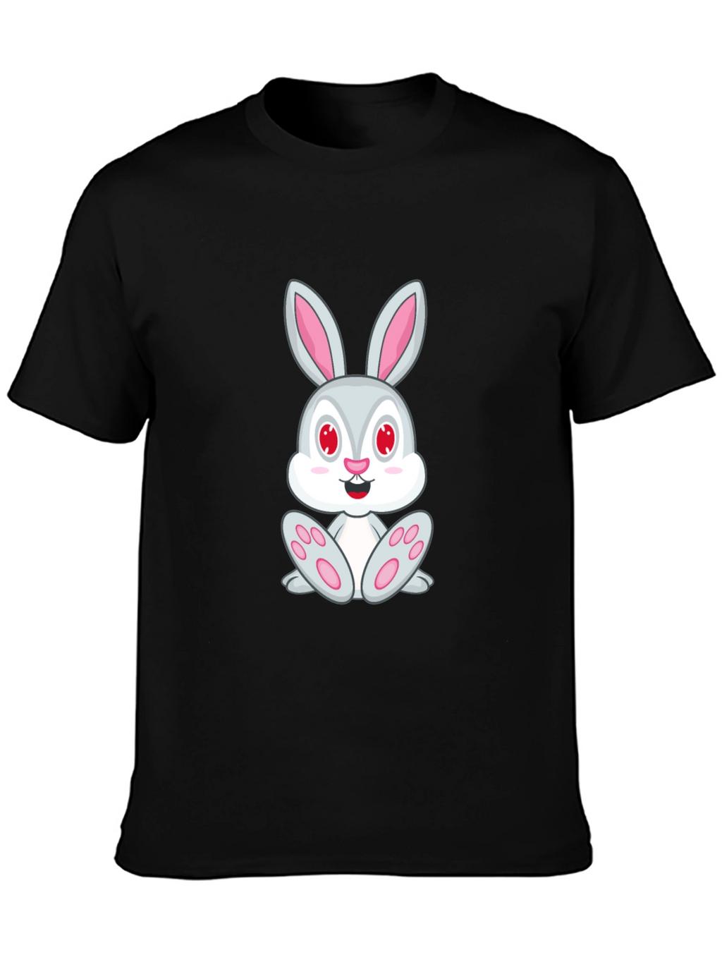 Bunny Graphic Black T-Shirt
