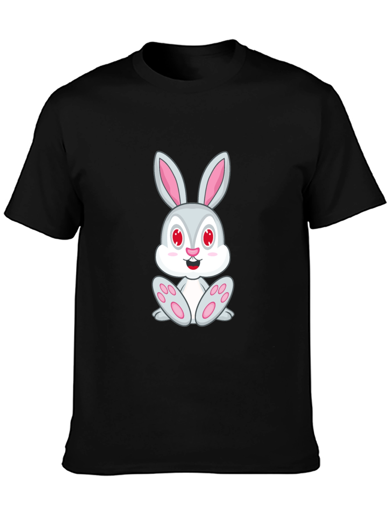 Bunny Graphic Black T-Shirt
