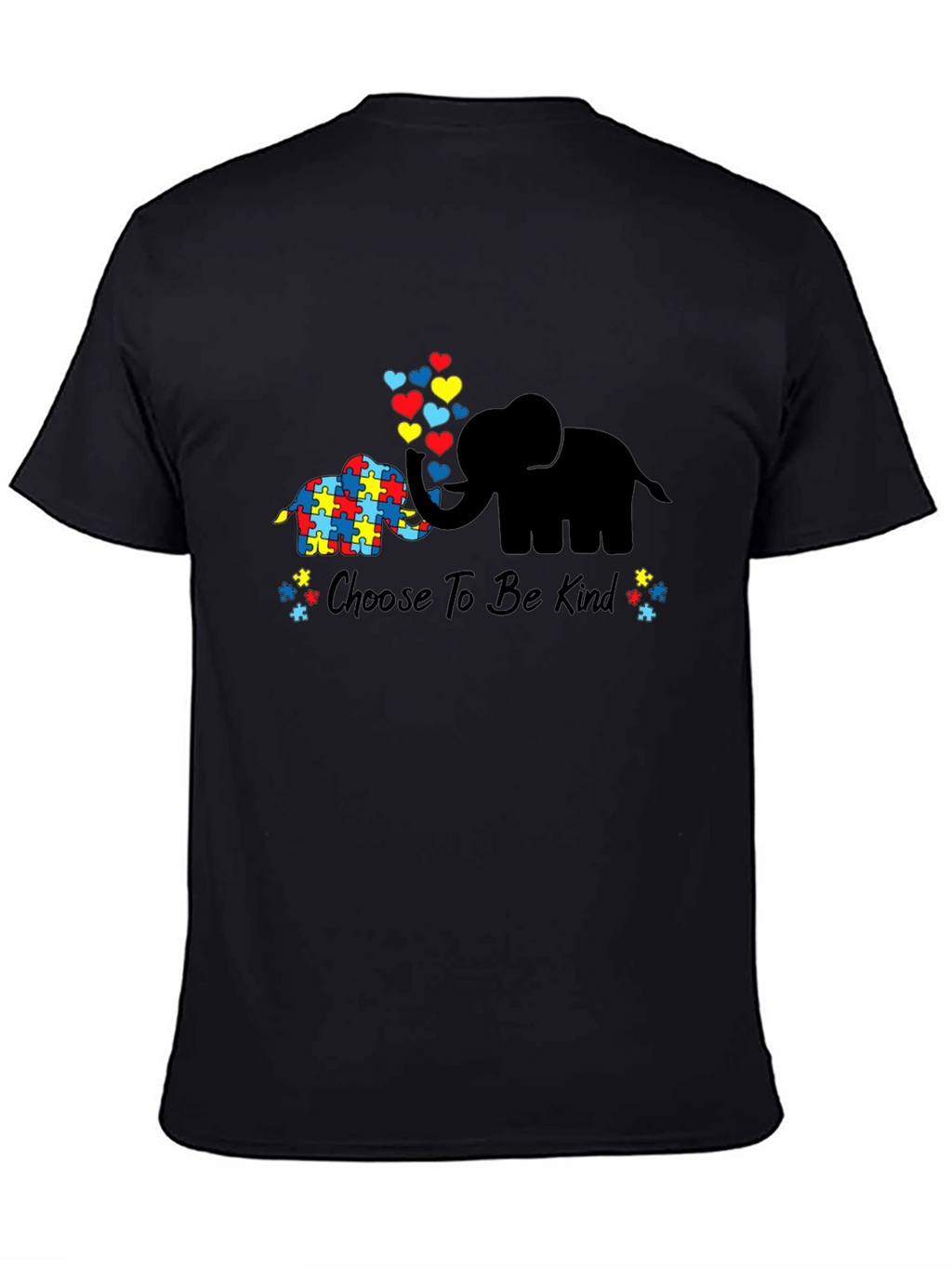Choose to Be Kind Autism Awareness Elephant T-Shirt