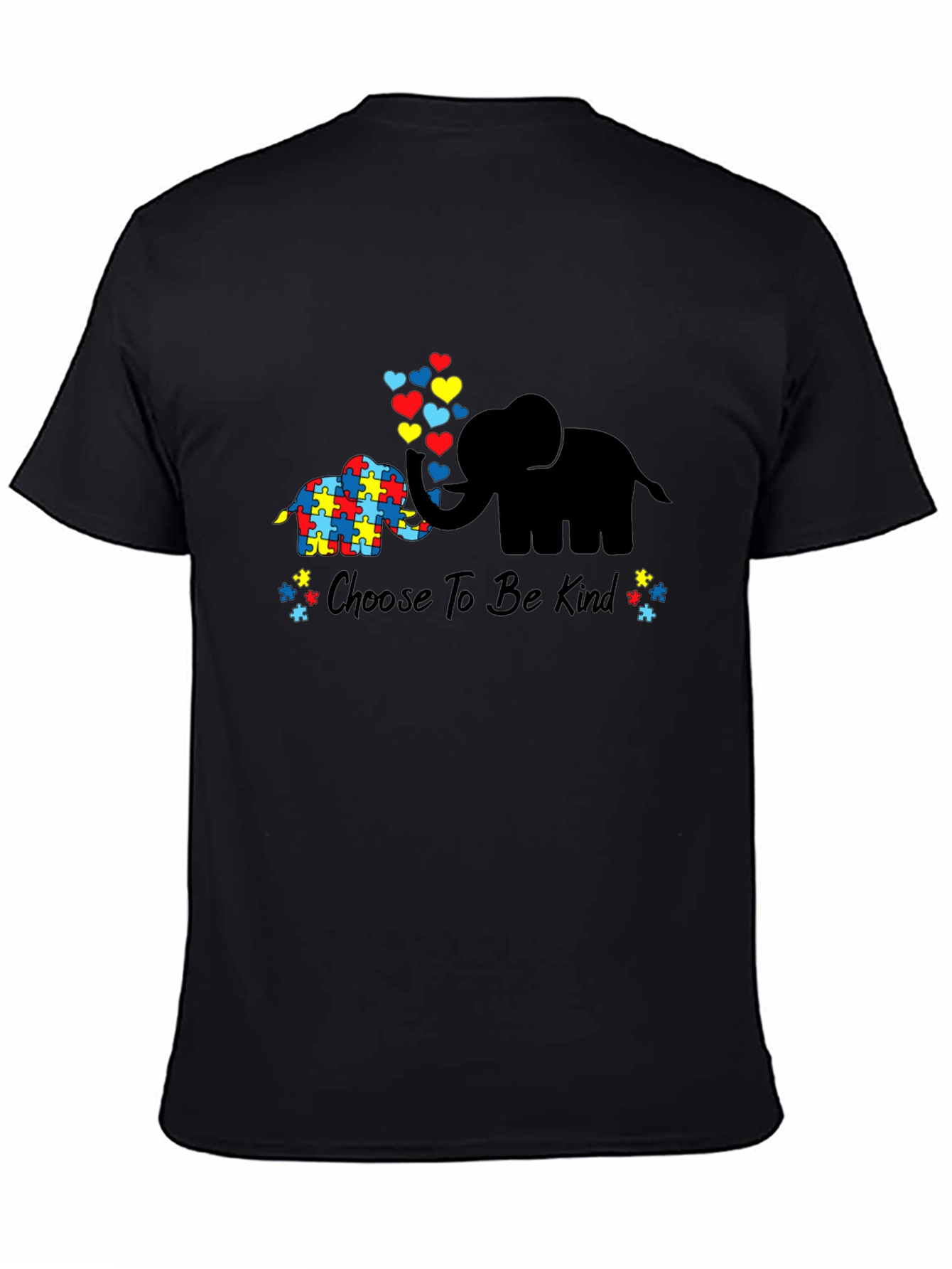 Choose to Be Kind Autism Awareness Elephant T-Shirt