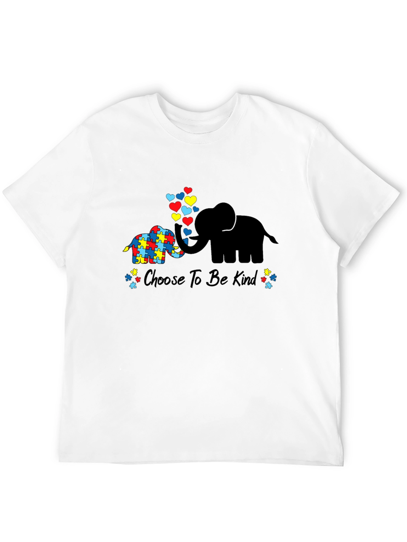 Choose to Be Kind Autism Awareness Elephant T-Shirt