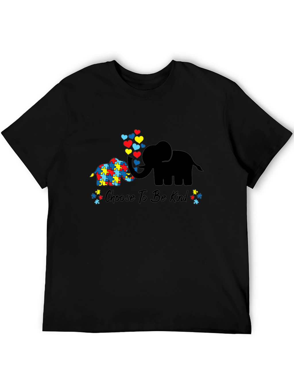 Choose to Be Kind Autism Awareness Elephant T-Shirt