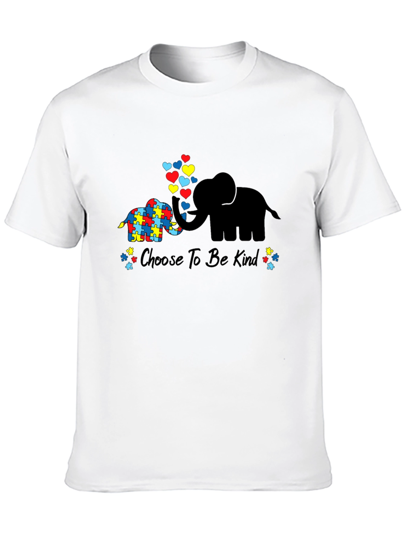 Choose to Be Kind Autism Awareness Elephant T-Shirt