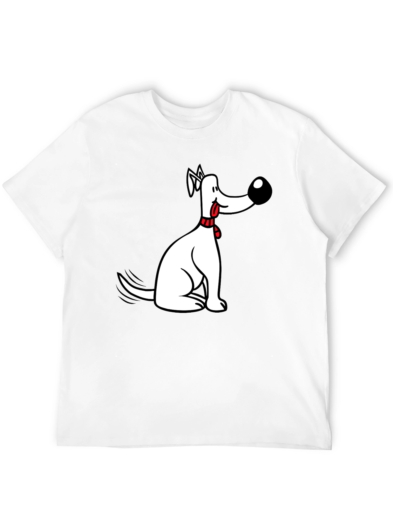 Funny Dog Graphic Black Tee