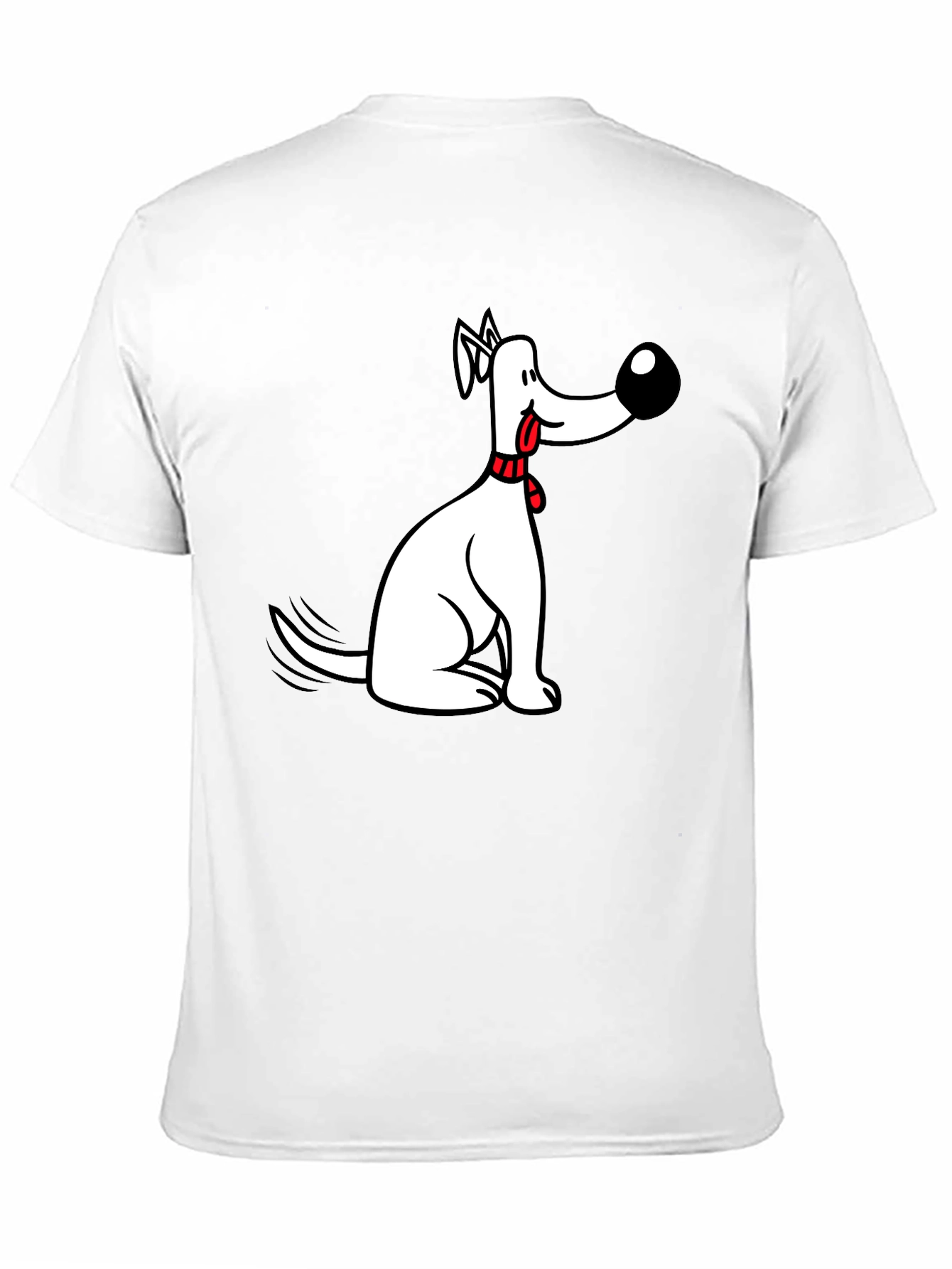 Funny Dog Graphic Black Tee