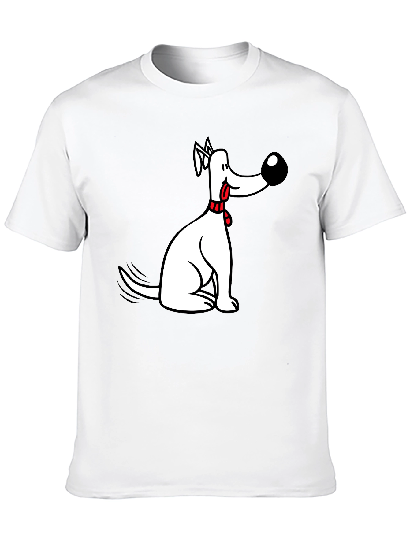 Funny Dog Graphic Black Tee