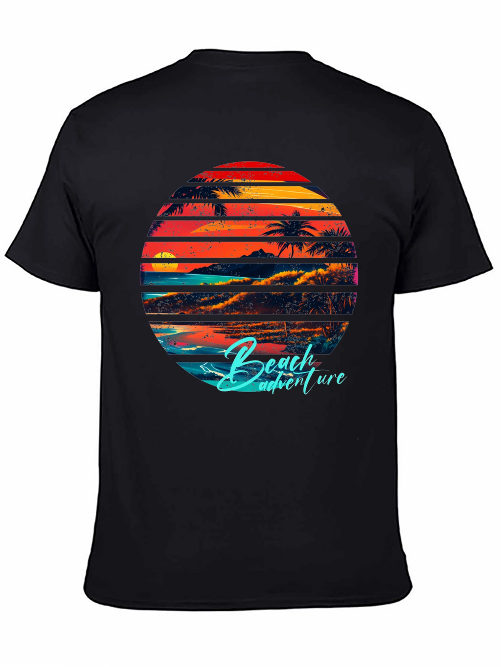 Retro Beach Adventure Graphic T-Shirt
