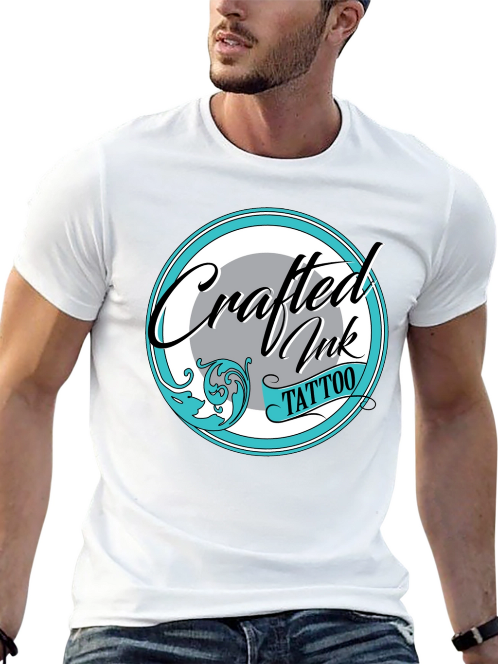 Crafted Ink Tattoo Tee - Stylish Graphic Print Shirt