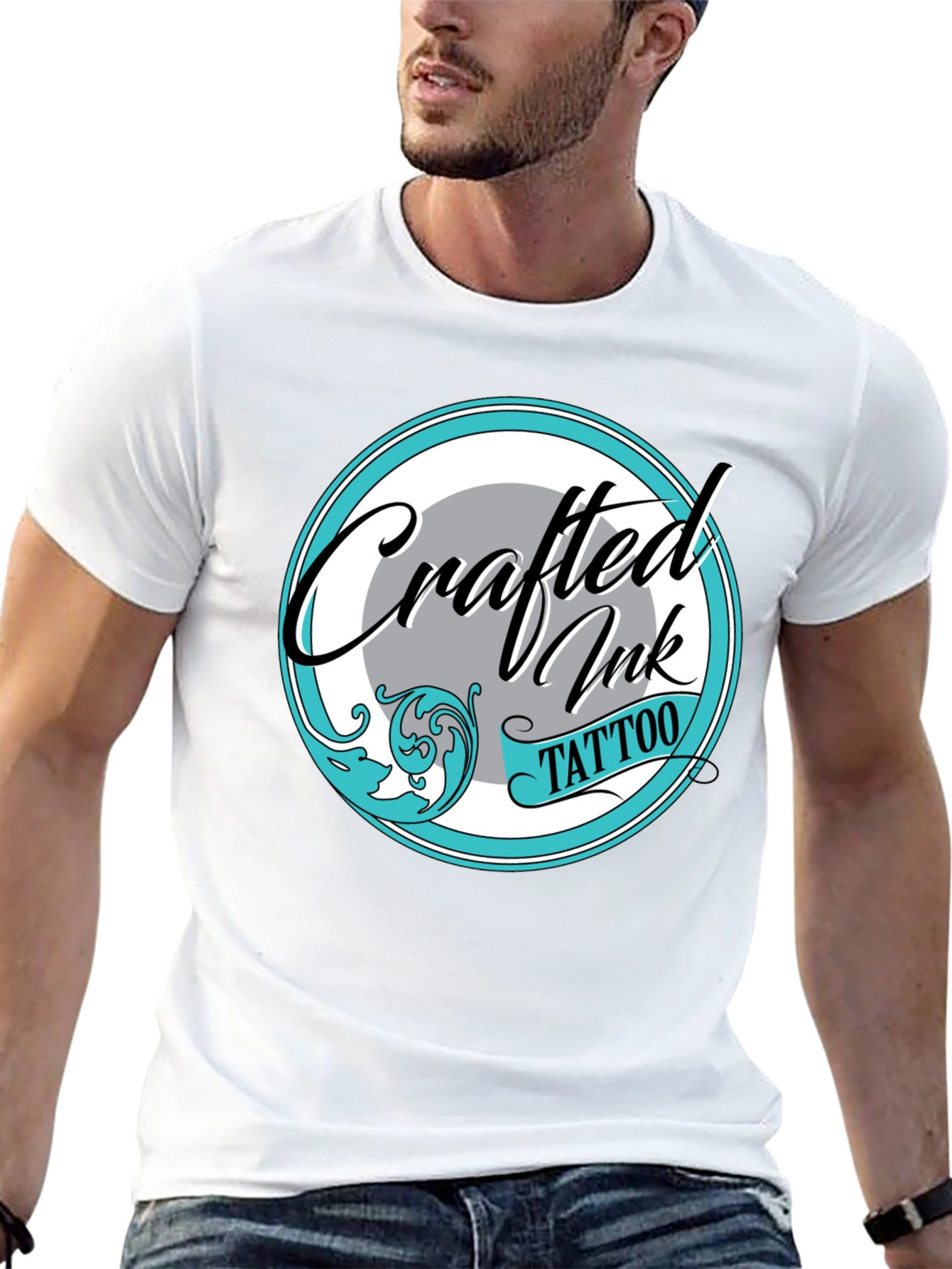 Crafted Ink Tattoo Tee - Stylish Graphic Print Shirt