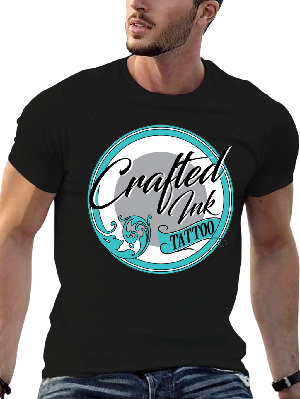 Crafted Ink Tattoo Tee - Stylish Graphic Print Shirt