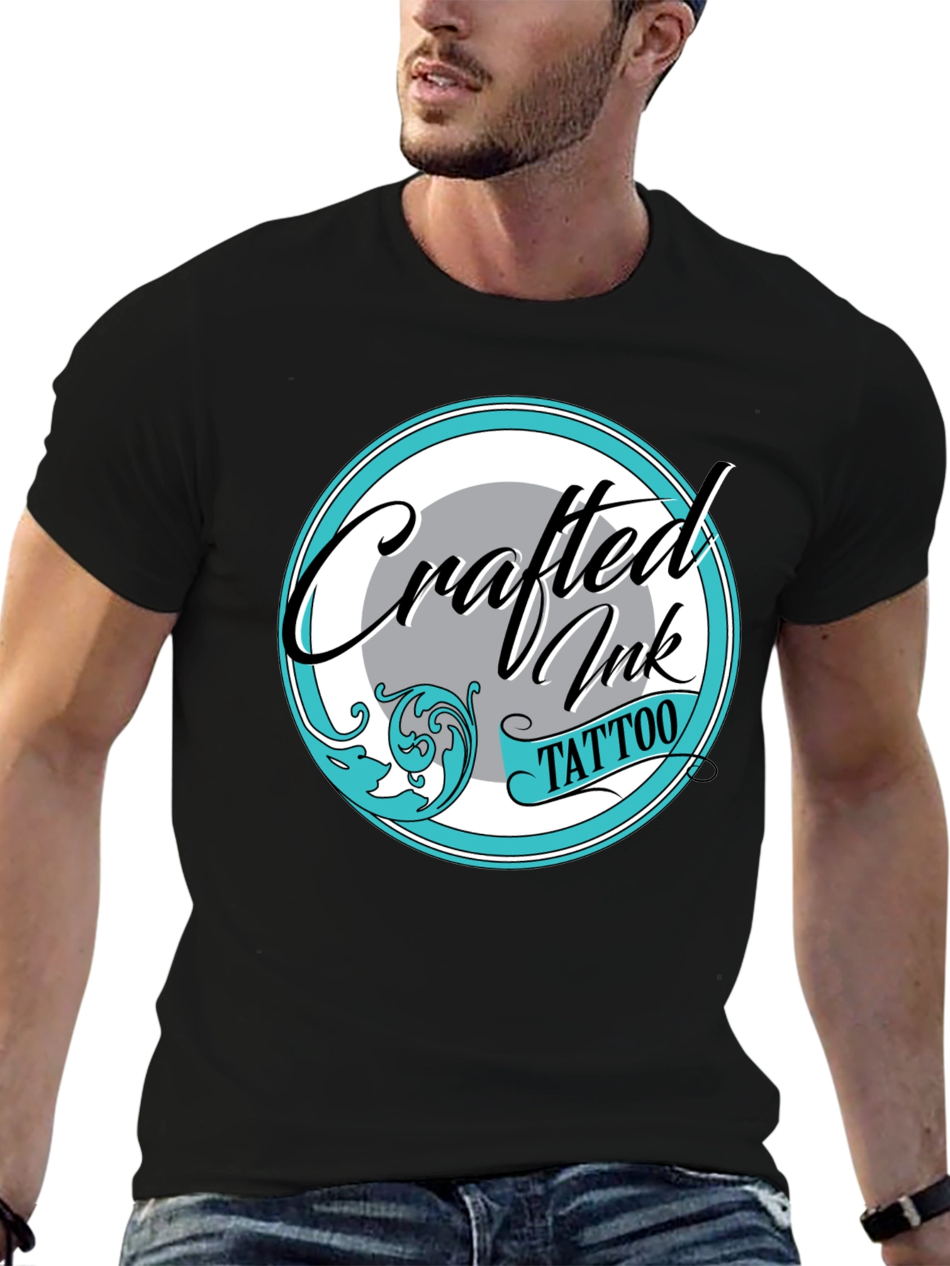 Crafted Ink Tattoo Tee - Stylish Graphic Print Shirt