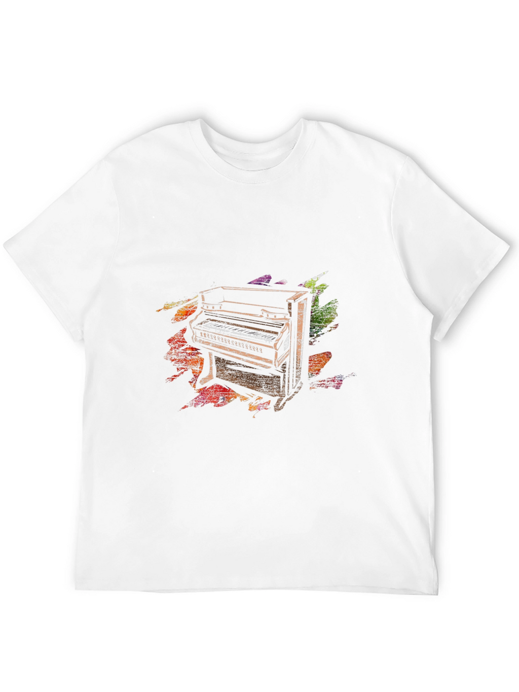 Piano Keys Graphic Tee - Unisex Black T-Shirt
