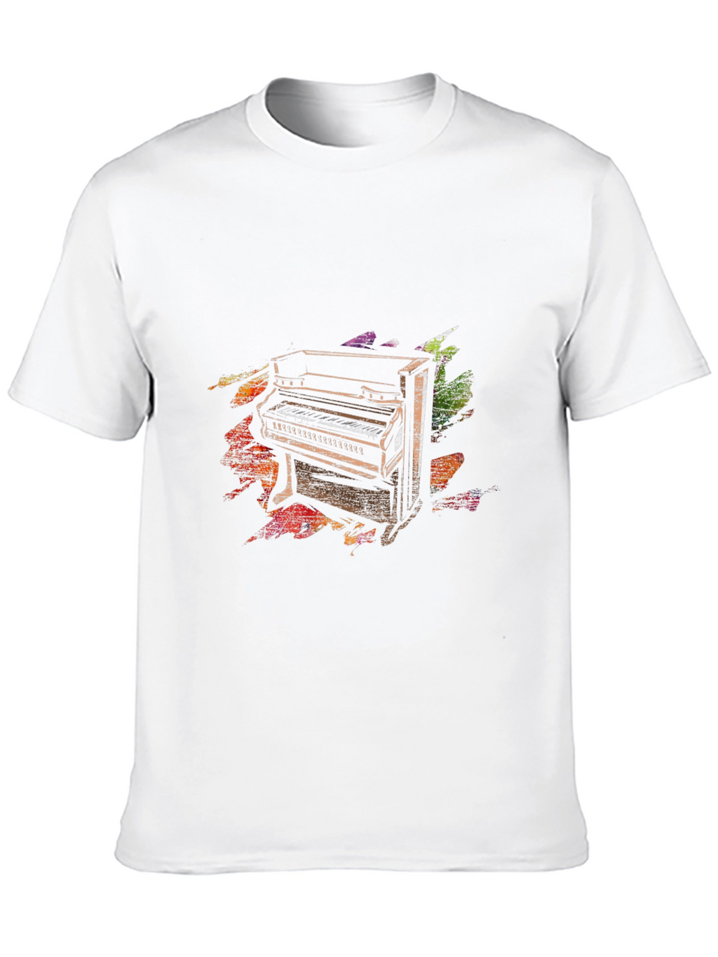Piano Keys Graphic Tee - Unisex Black T-Shirt