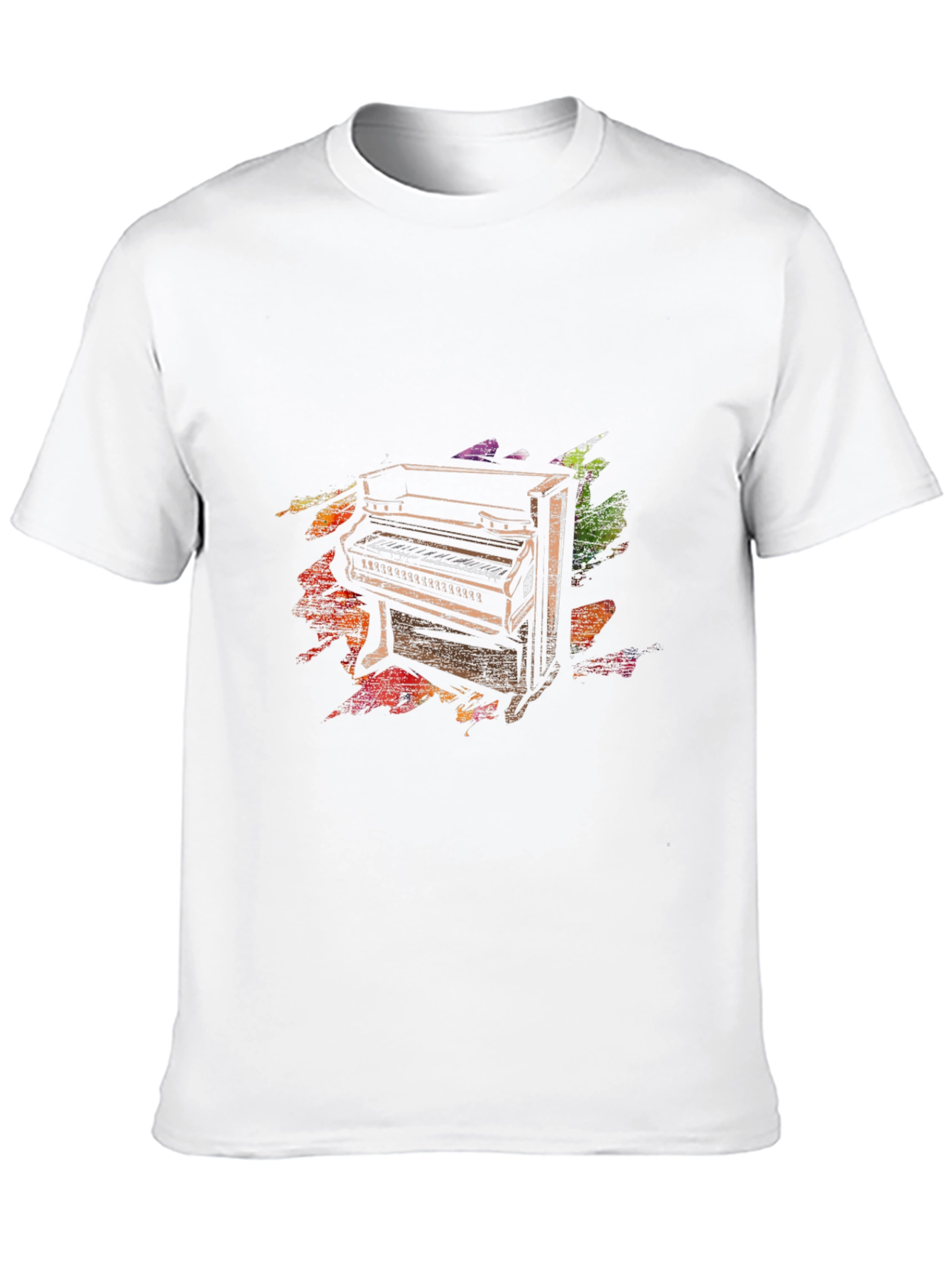 Piano Keys Graphic Tee - Unisex Black T-Shirt