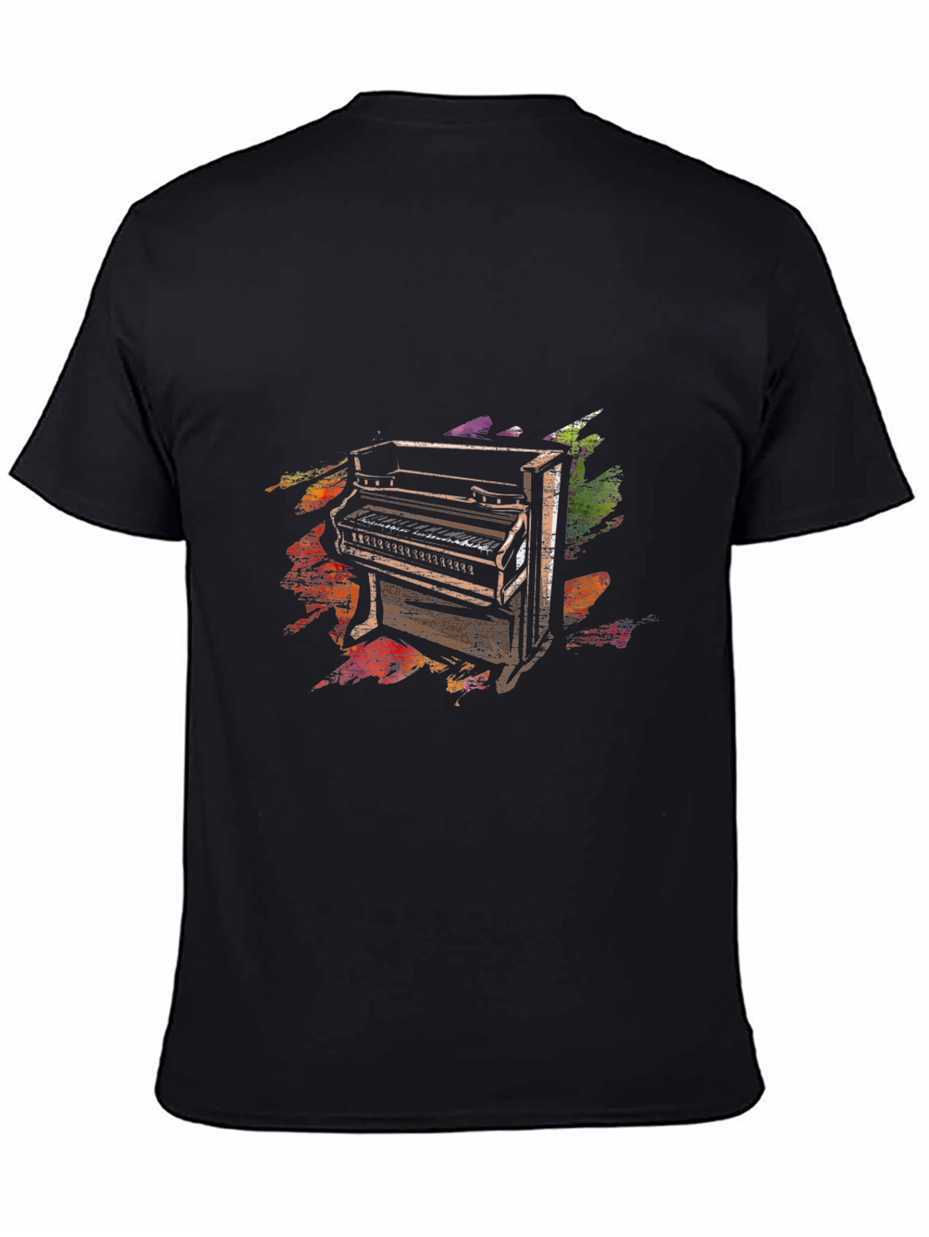 Piano Keys Graphic Tee - Unisex Black T-Shirt