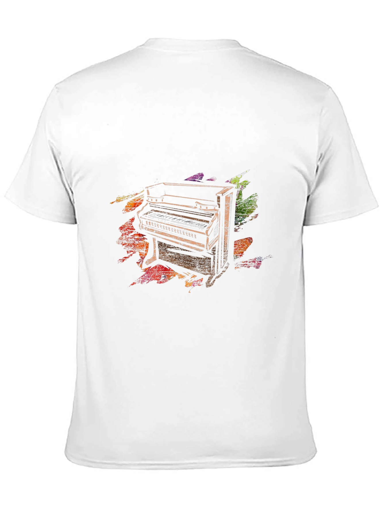 Piano Keys Graphic Tee - Unisex Black T-Shirt