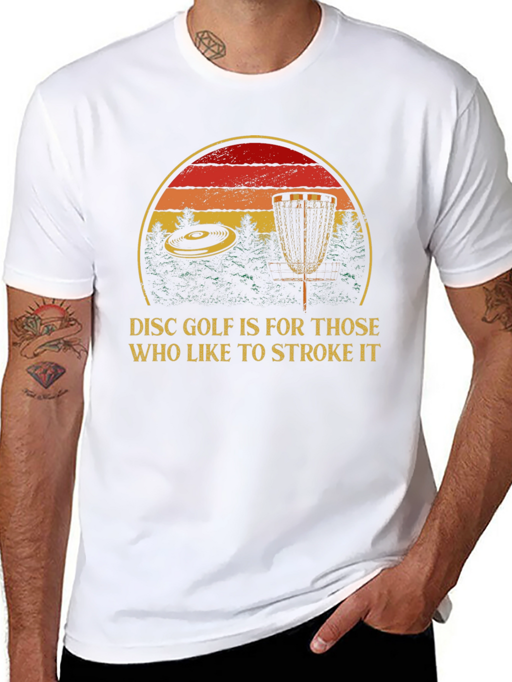 Disc Golf Stroke It T-Shirt - Funny Golf Tee