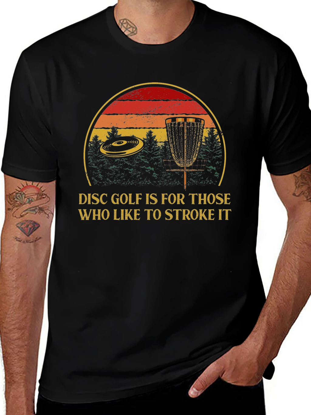 Disc Golf Stroke It T-Shirt - Funny Golf Tee