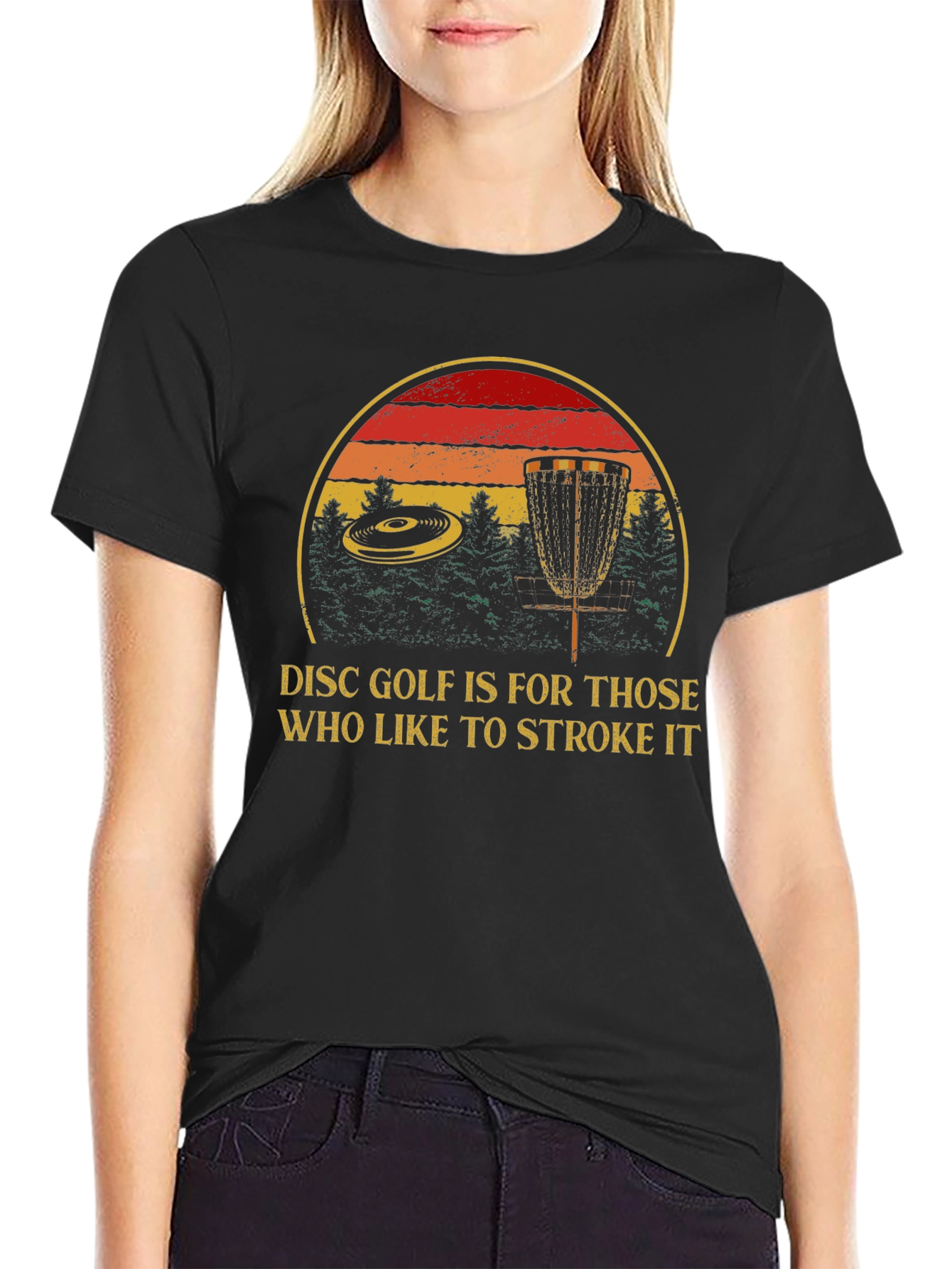 Disc Golf Stroke It T-Shirt - Funny Golf Tee
