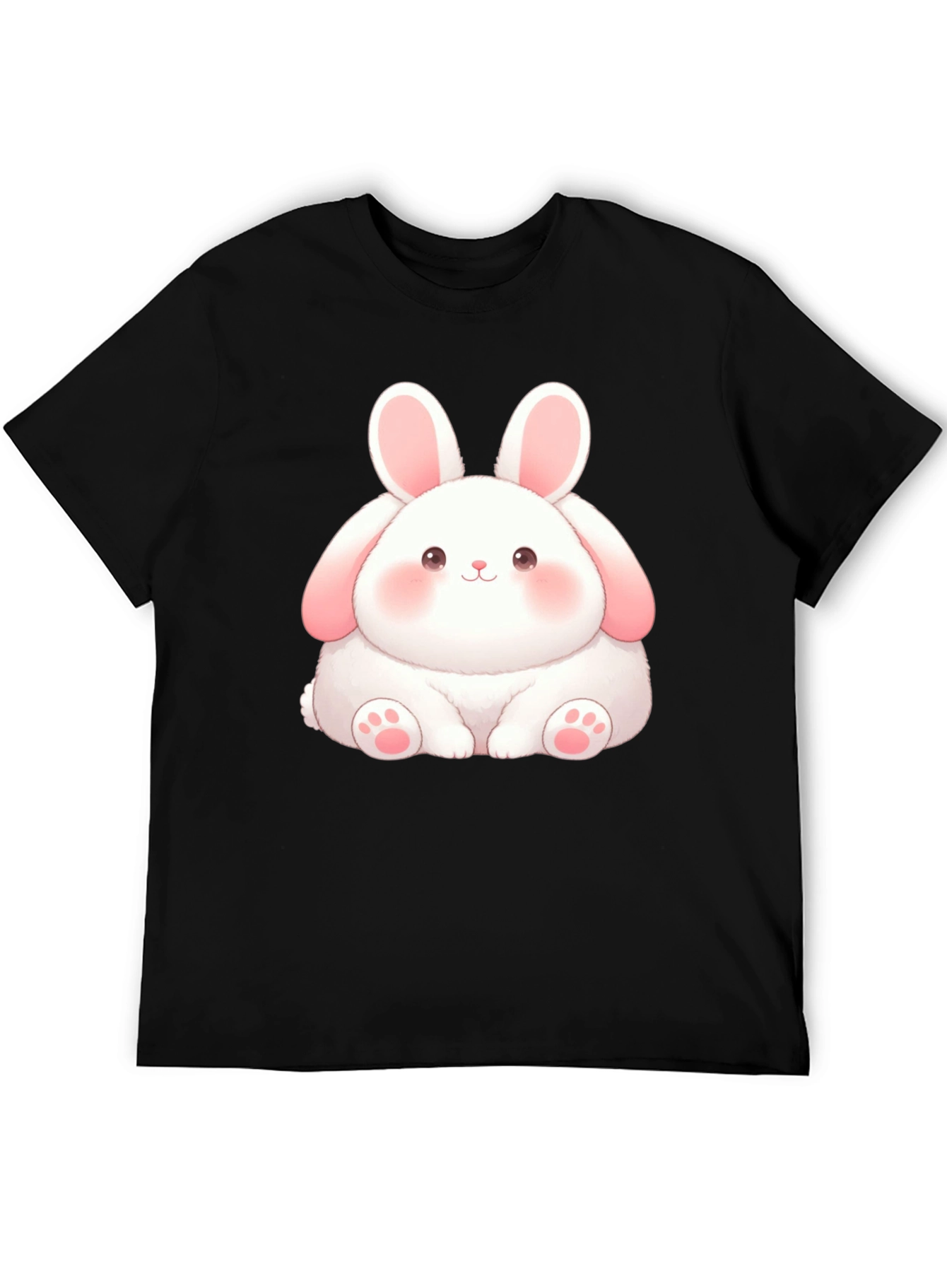 Cute Bunny Graphic Tee - Soft Cotton Blend