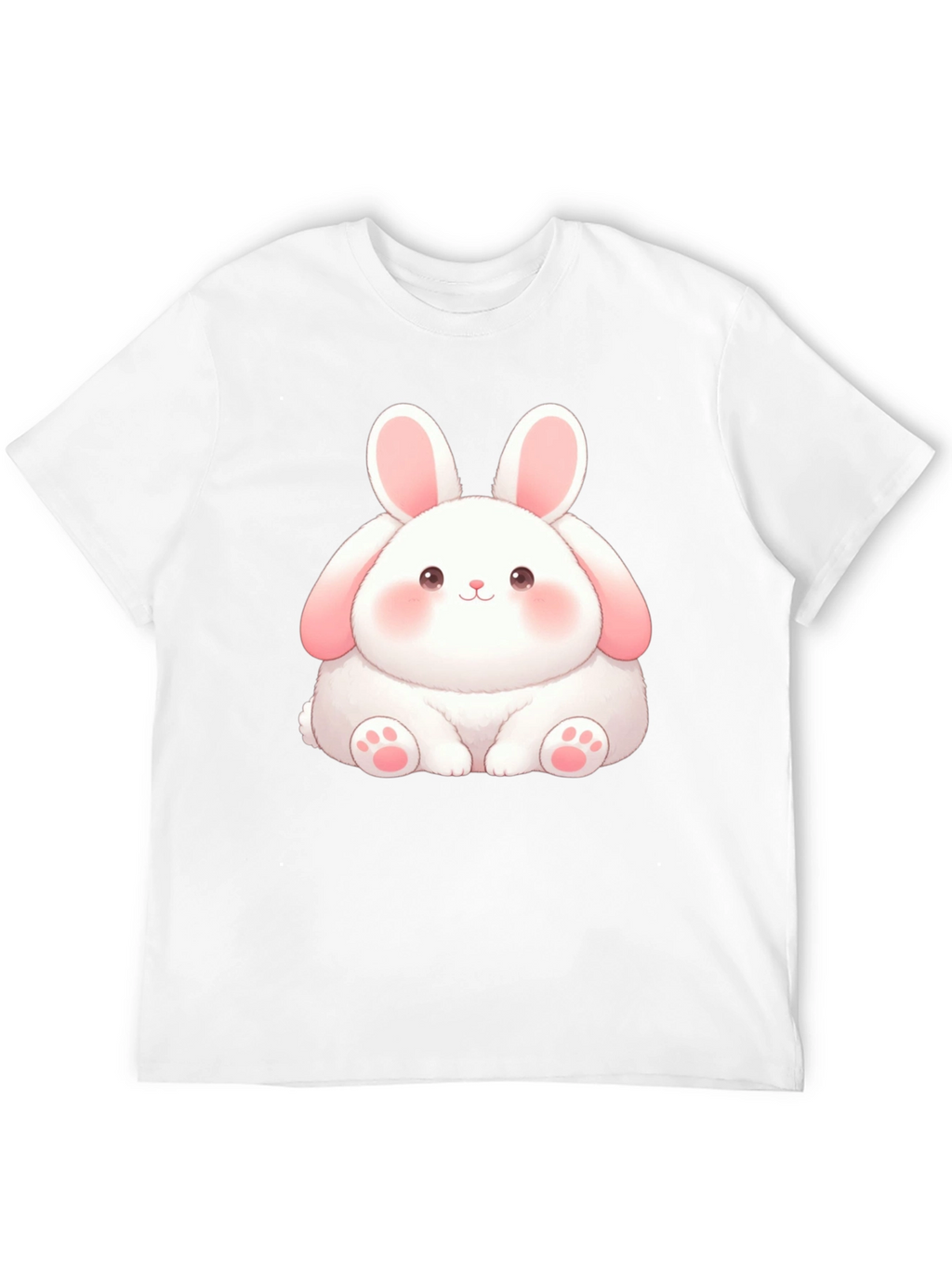 Cute Bunny Graphic Tee - Soft Cotton Blend