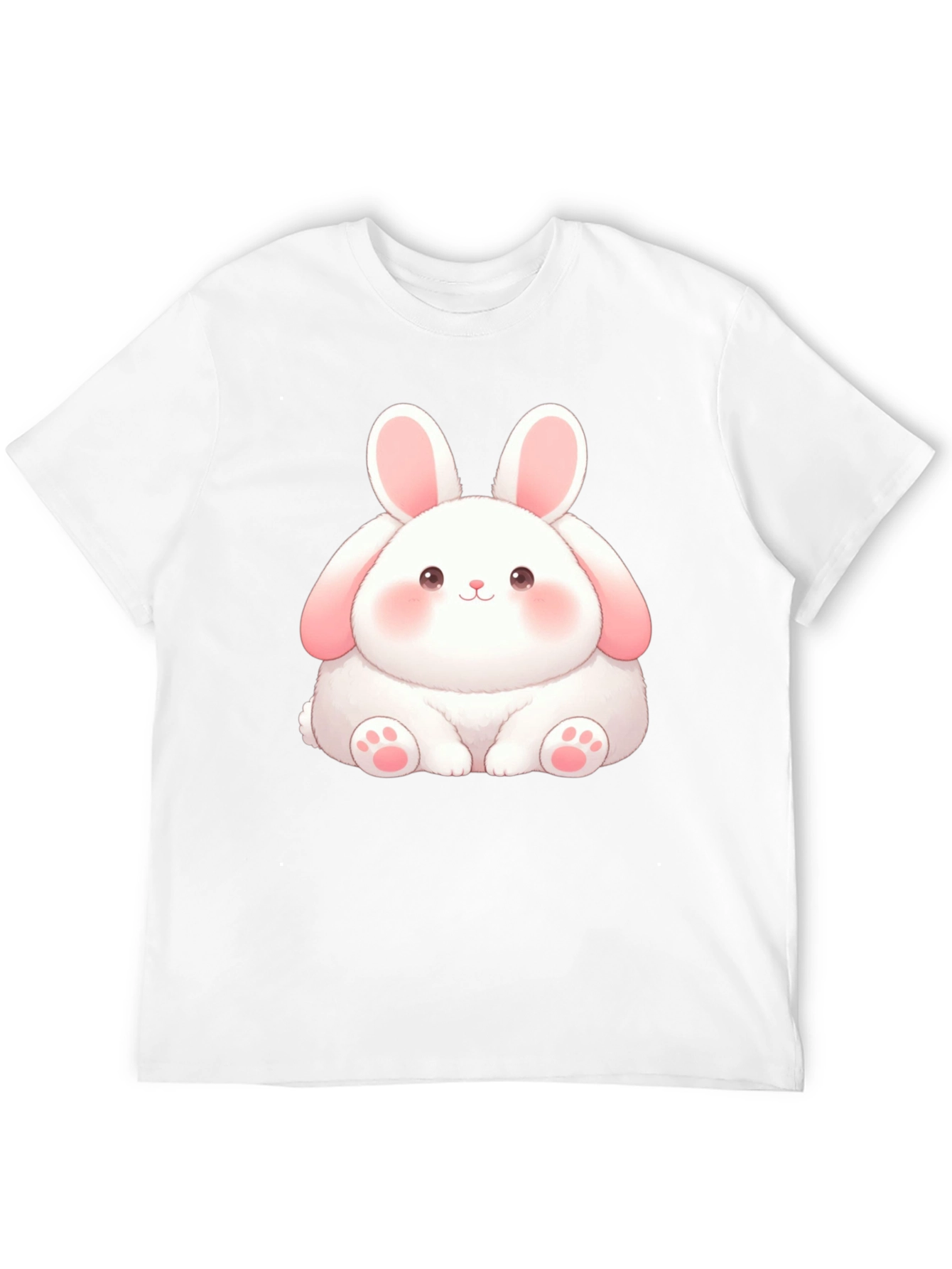 Cute Bunny Graphic Tee - Soft Cotton Blend