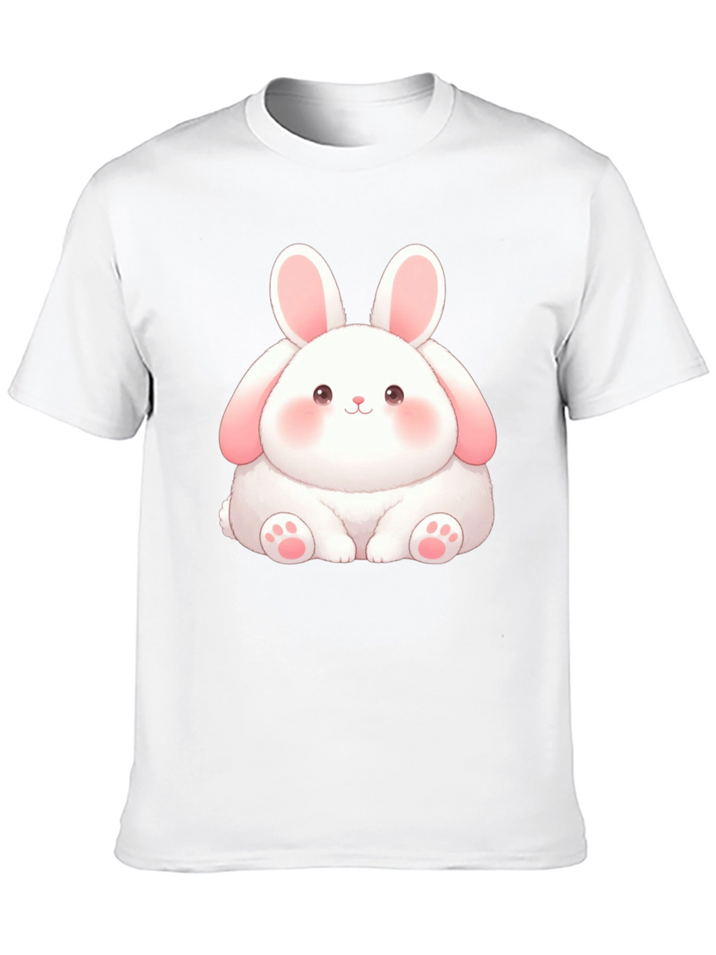 Cute Bunny Graphic Tee - Soft Cotton Blend