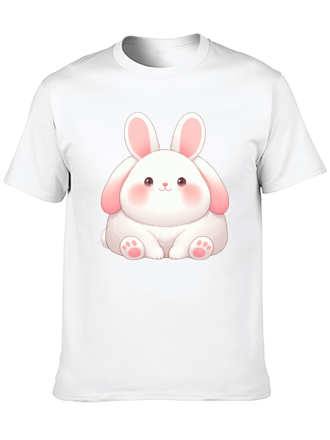 Cute Bunny Graphic Tee - Soft Cotton Blend