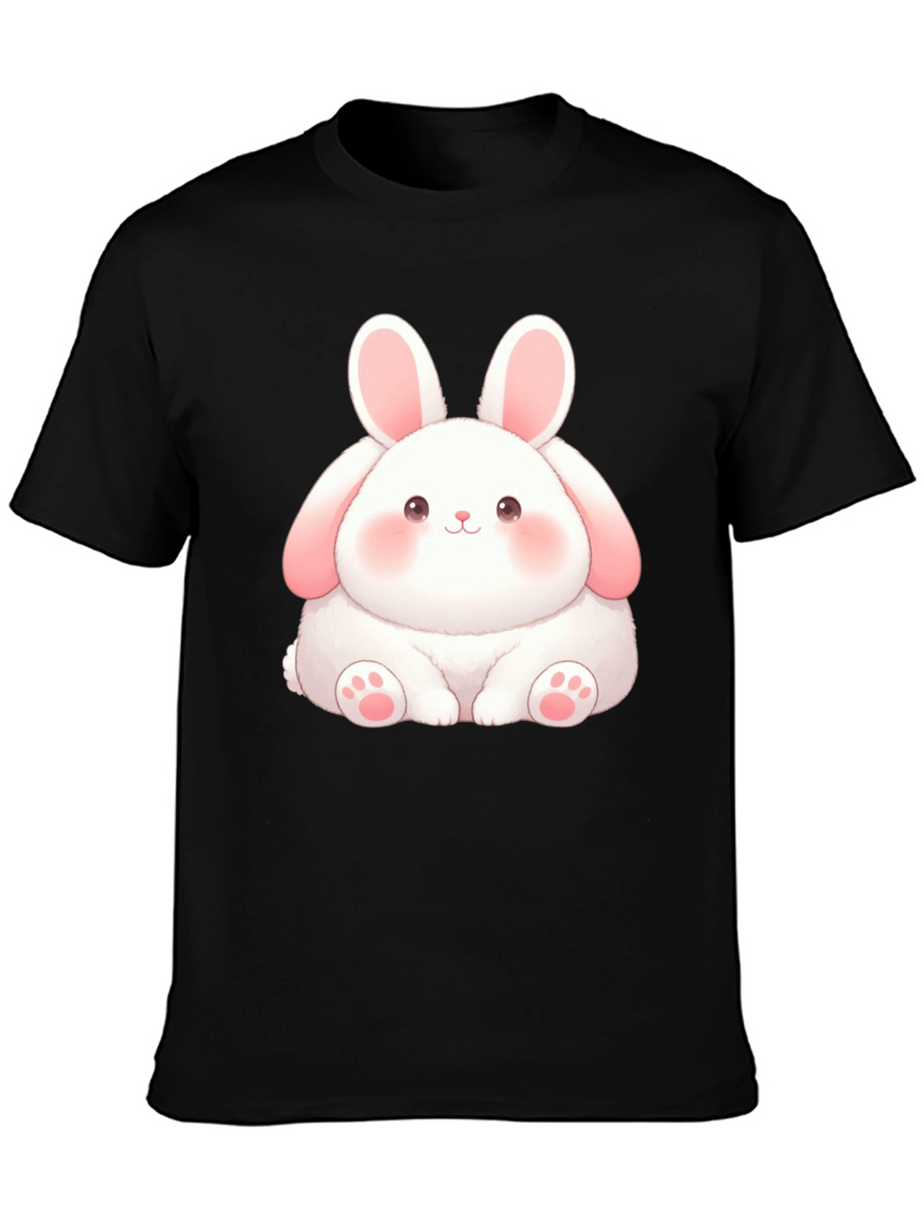 Cute Bunny Graphic Tee - Soft Cotton Blend