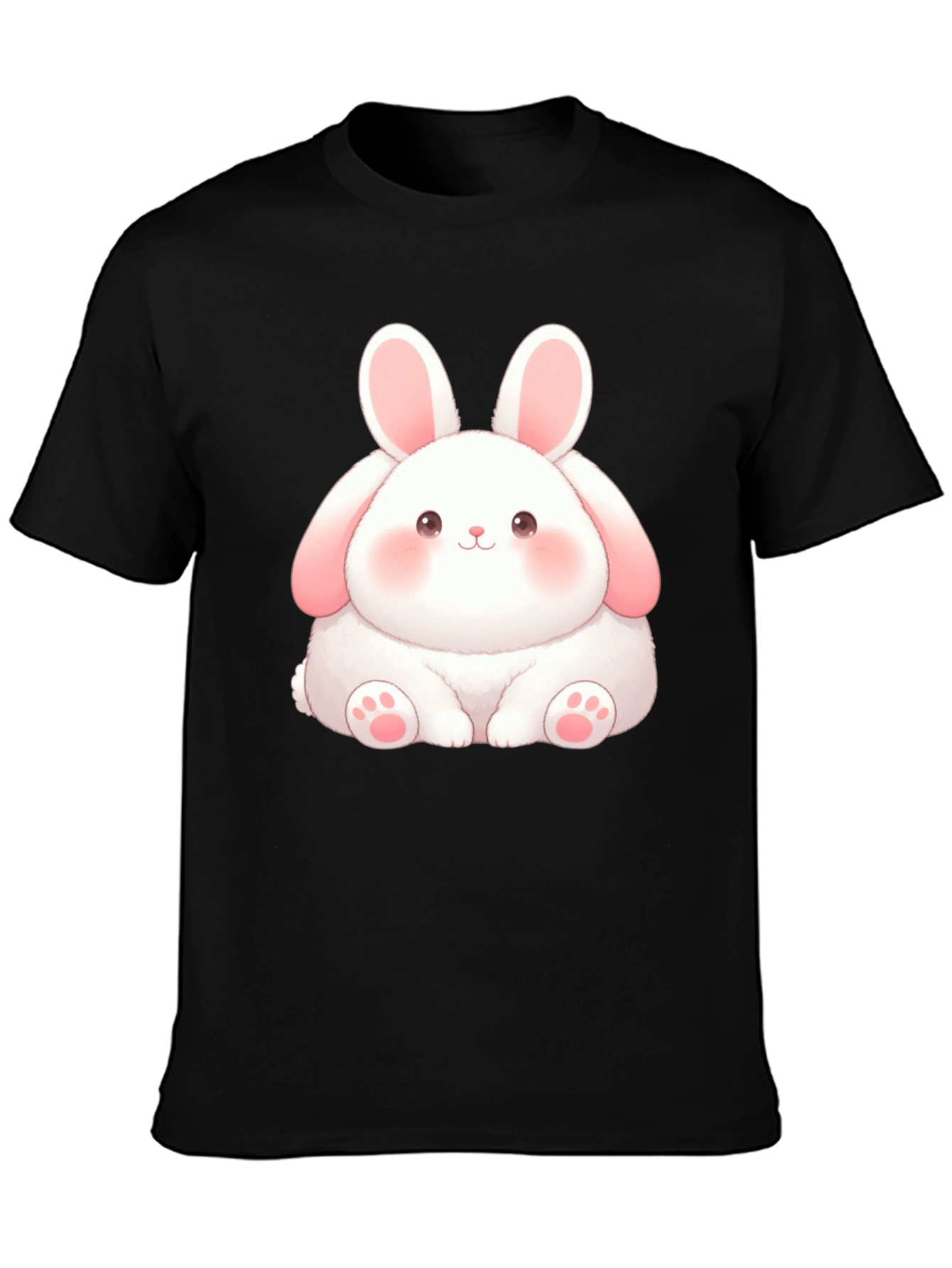 Cute Bunny Graphic Tee - Soft Cotton Blend
