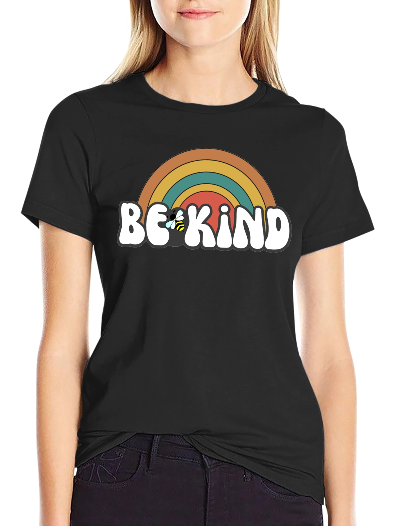 Be Kind Retro Rainbow T-Shirt
