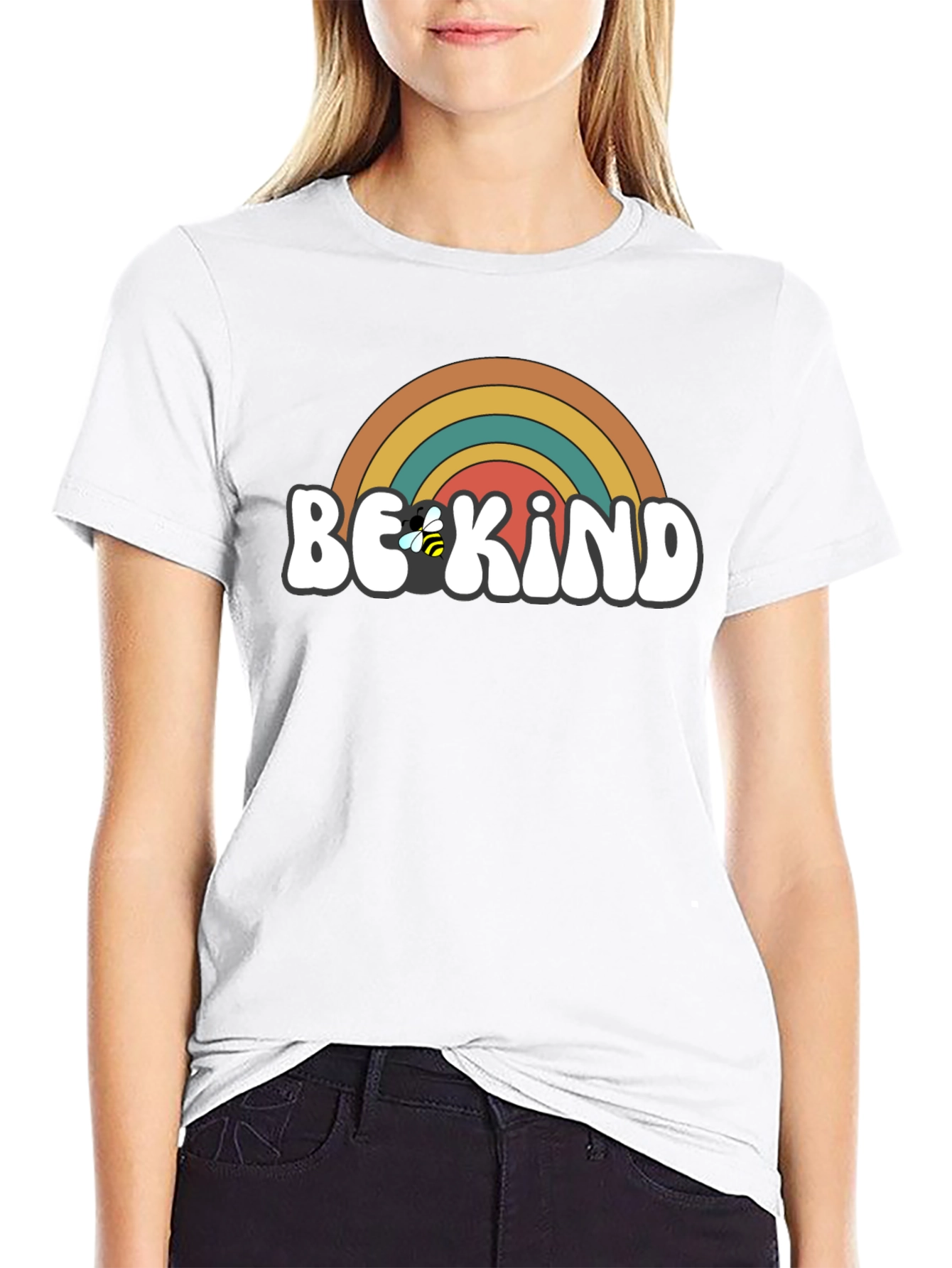 Be Kind Retro Rainbow T-Shirt