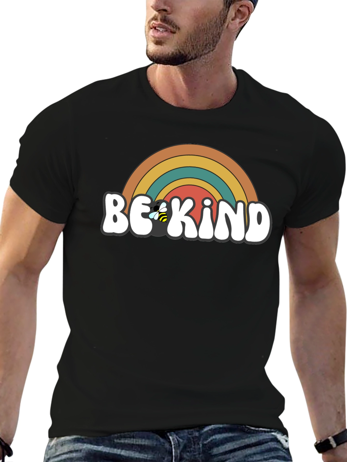 Be Kind Retro Rainbow T-Shirt