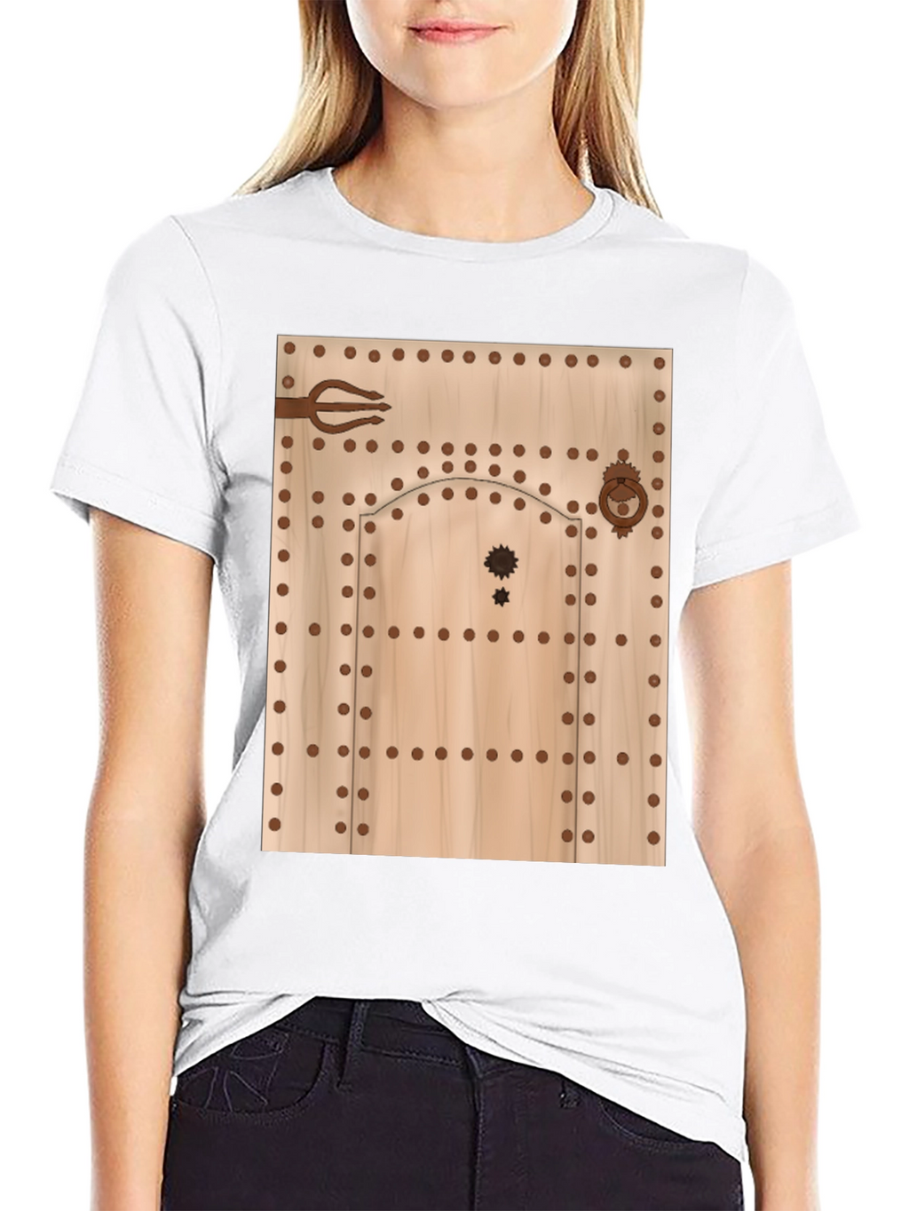 Novelty Door Design T-Shirt
