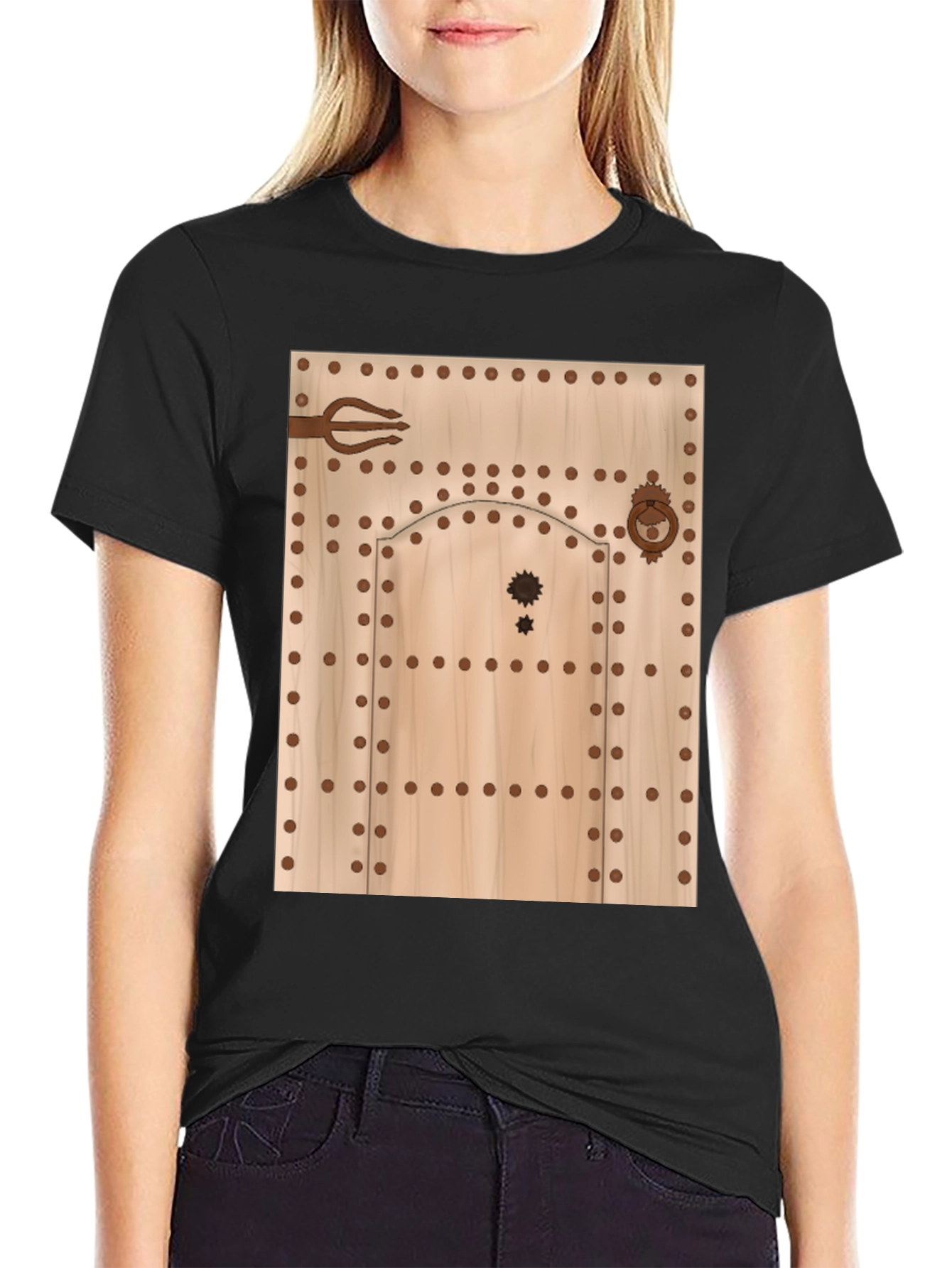 Novelty Door Design T-Shirt