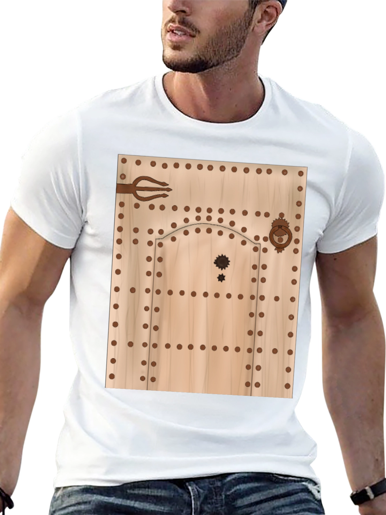 Novelty Door Design T-Shirt